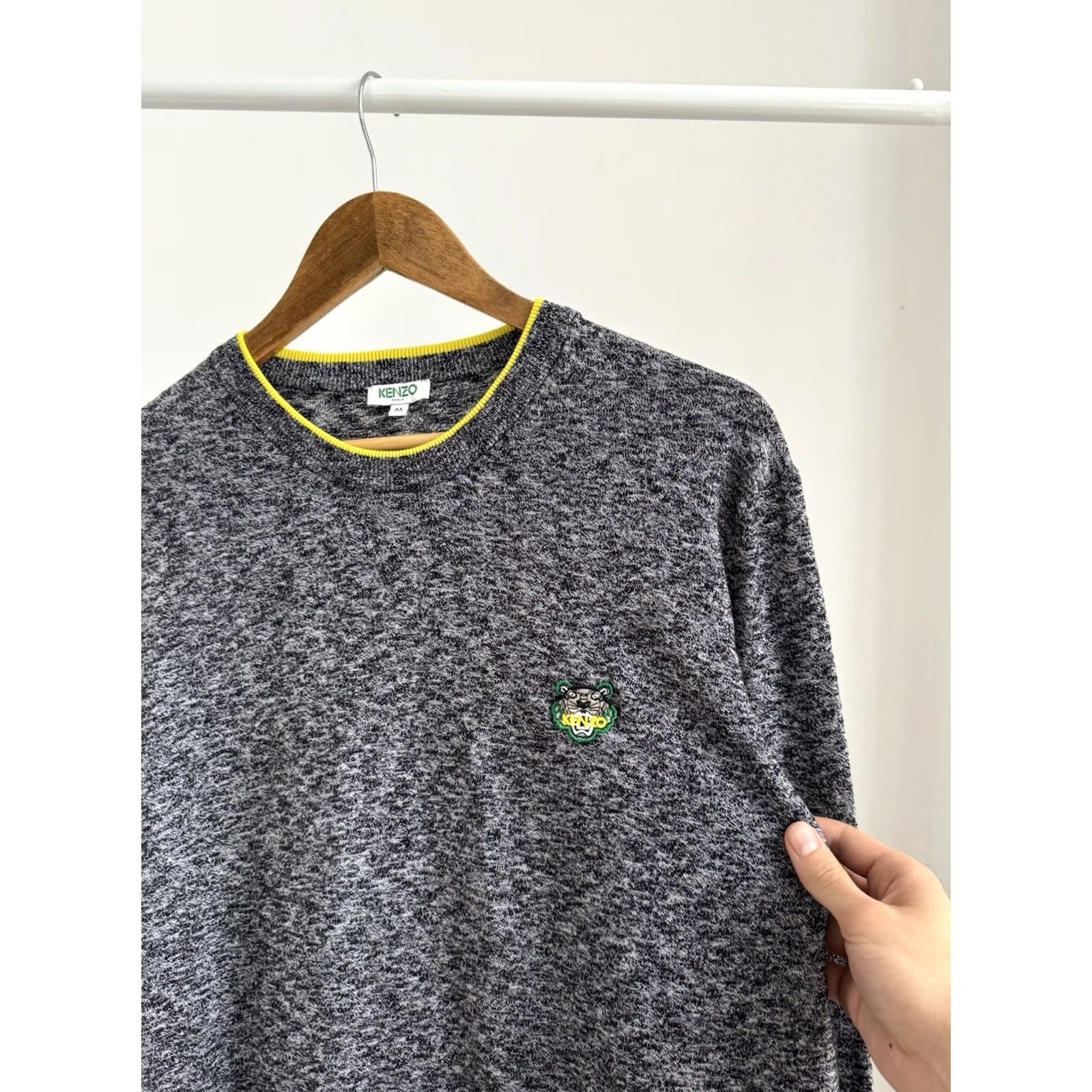 Kenzo KENZO PARIS Crew Neck Pullover Gray Sweatshirt Embroidered Logo Men M Vintage Size US M / EU 48-50 / 2 - 3 Thumbnail