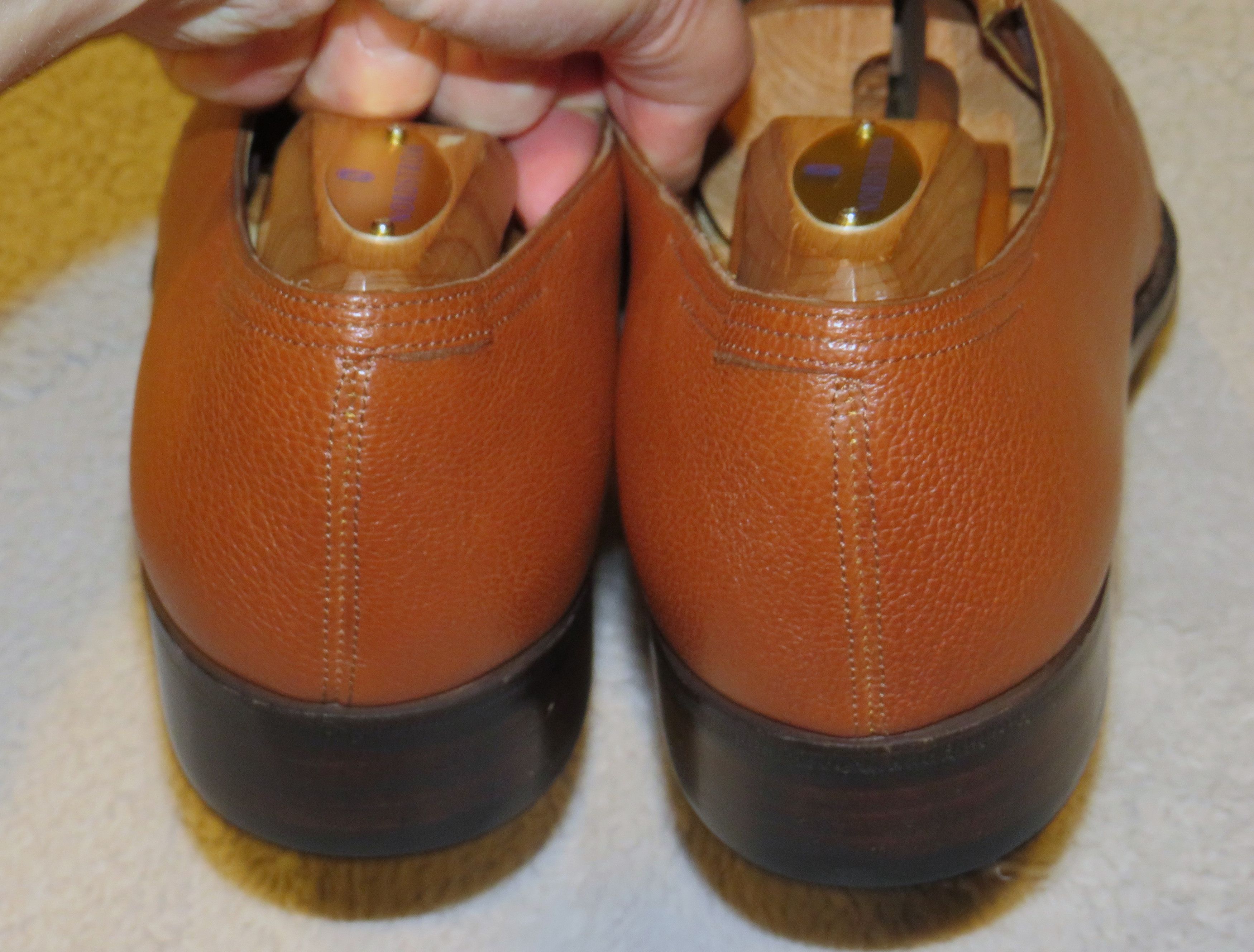 Corthay Arca Pullman Tan Pebbled Leather Two Eyelet Derby 8.5 NWOB Size US 8.5 / EU 41-42 - 8 Thumbnail