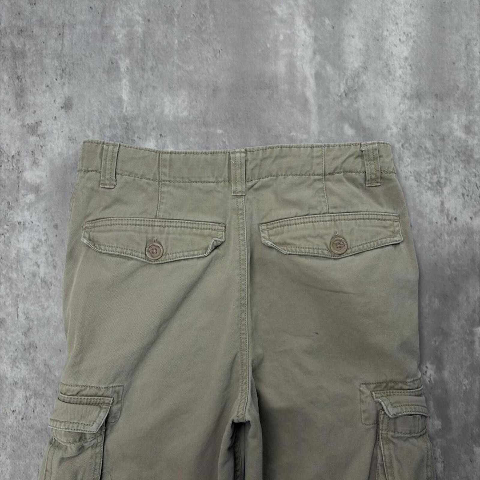 Other Y2K River Canyon Blues Grunge Baggy Cargo Skater Shorts Size 27" / US 4 / IT 40 - 3 Thumbnail