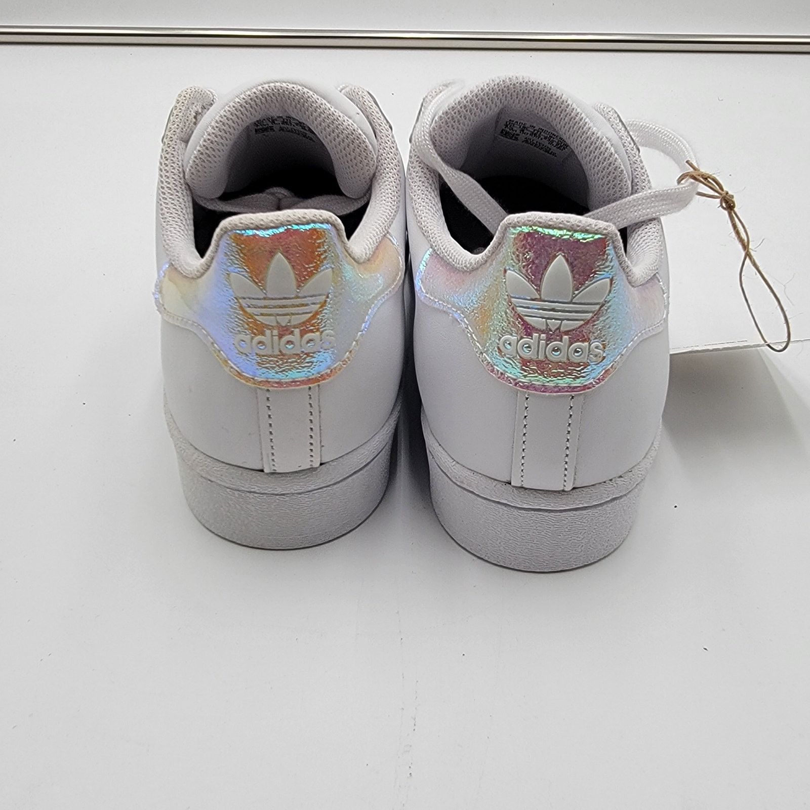 Adidas Adidas Originals Superstar J 'White Iridescent Sz 4.5 FV3139 Size US 4.5 / IT 34.5 - 4 Thumbnail