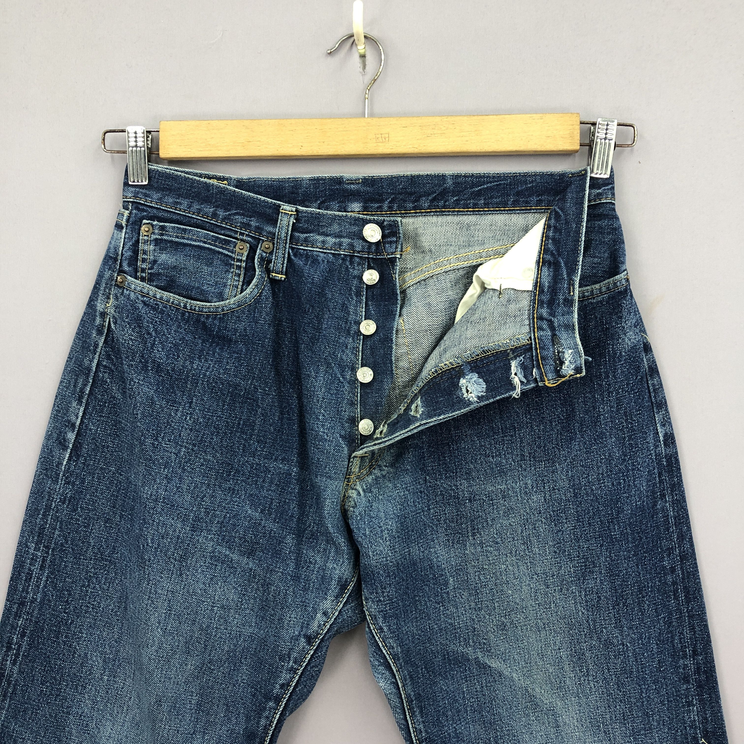 Denime Vintage 90s Denime Selvedge Jeans Japanese Streetwear Denim Size US 32 / EU 48 - 6 Thumbnail
