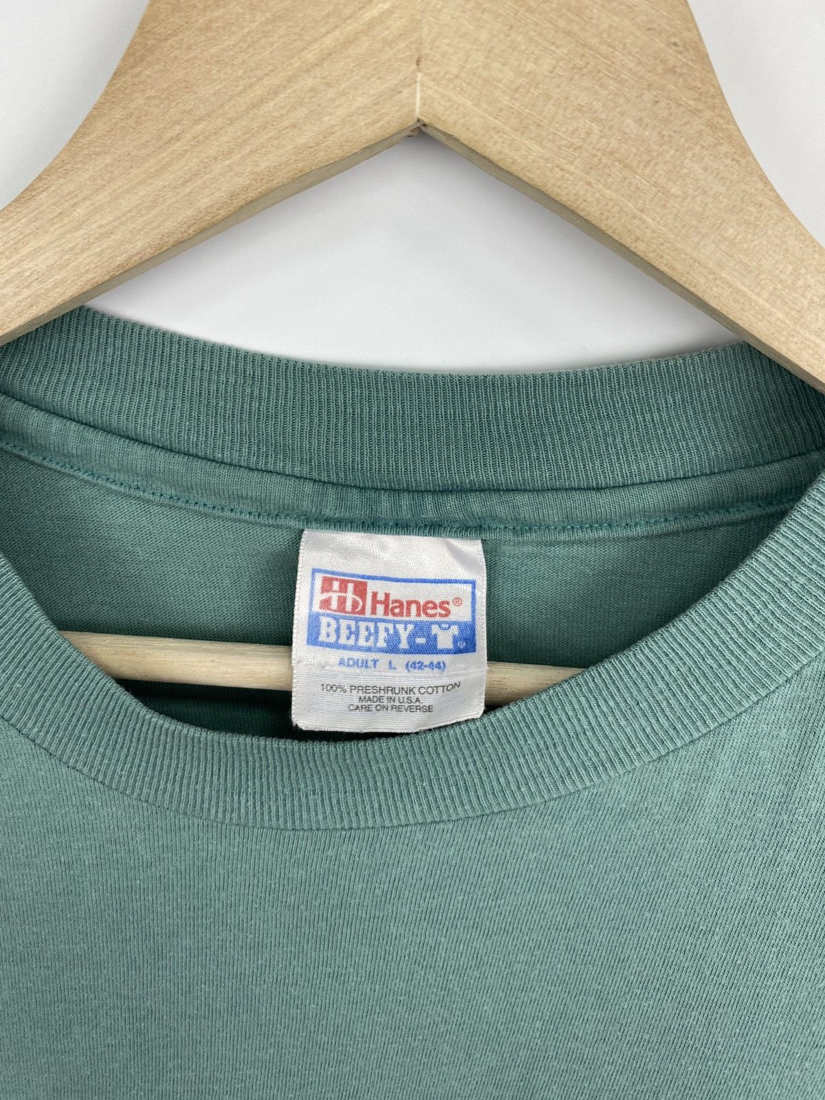 Hanes 🇺🇸 Vintage 90s Budweiser King Beer Benetton Style T-Shirt Y2K Size US L / EU 52-54 / 3 - 5 Thumbnail