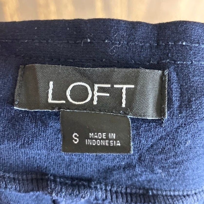 Loft VINTAGE LOFT Womens Pants Navy Blue Pull On Mid Rise Skinny Leggings Stretch Small Size 28" / US 6 / IT 42 - 4 Thumbnail