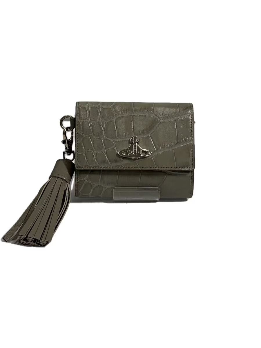 Vivienne Westwood Crocodile Embossed Tassel Orb Wallet Size ONE SIZE - 1 Thumbnail