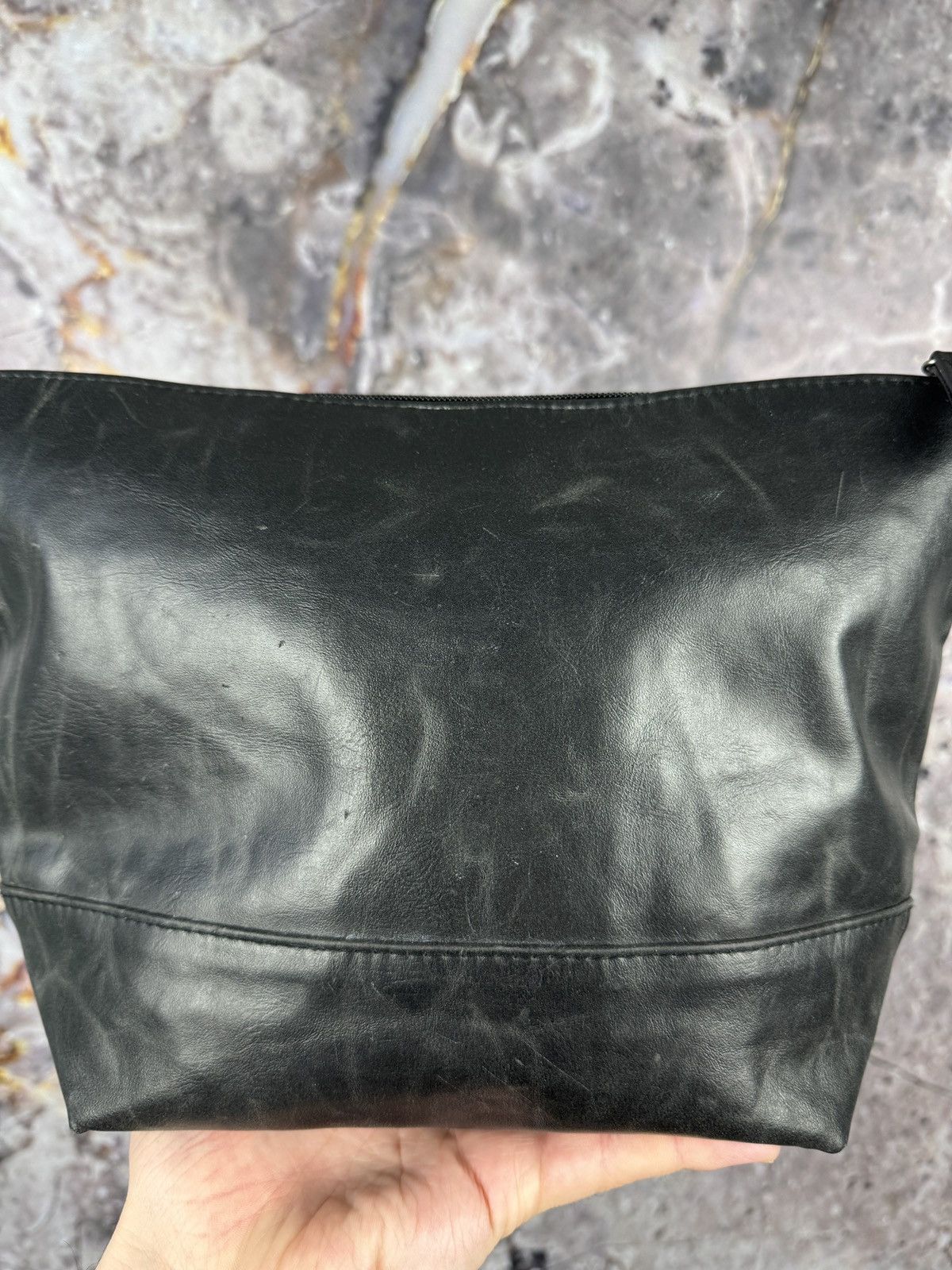 Harris Tweed Harris Tweed Wool Leather Toiletry Bag Grey Travel Pouch Size ONE SIZE - 7 Thumbnail