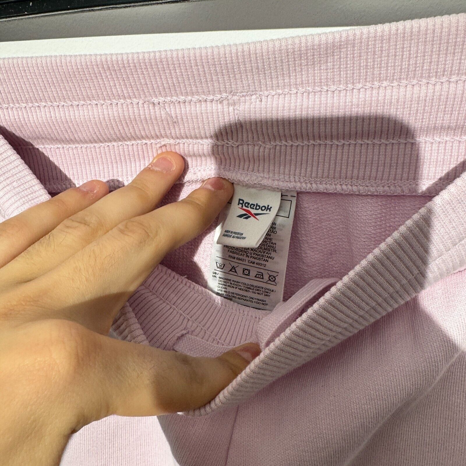 Reebok × Vintage Vintage 90s Reebok Women's Pink Cotton Sweatpants Size S Size 29" - 9 Thumbnail
