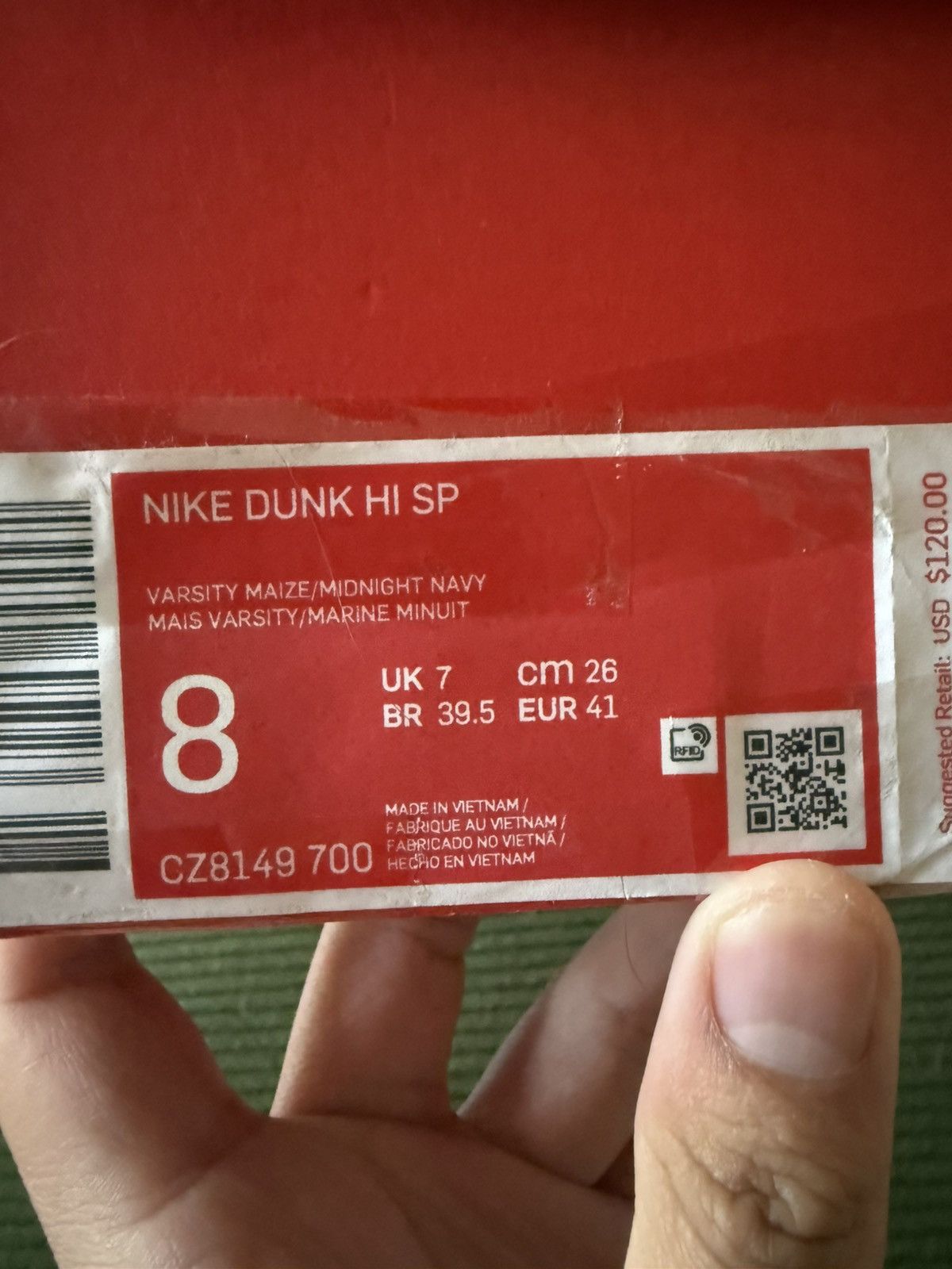 Nike Nike Dunk HI SP Size US 8 / EU 41 - 5 Thumbnail