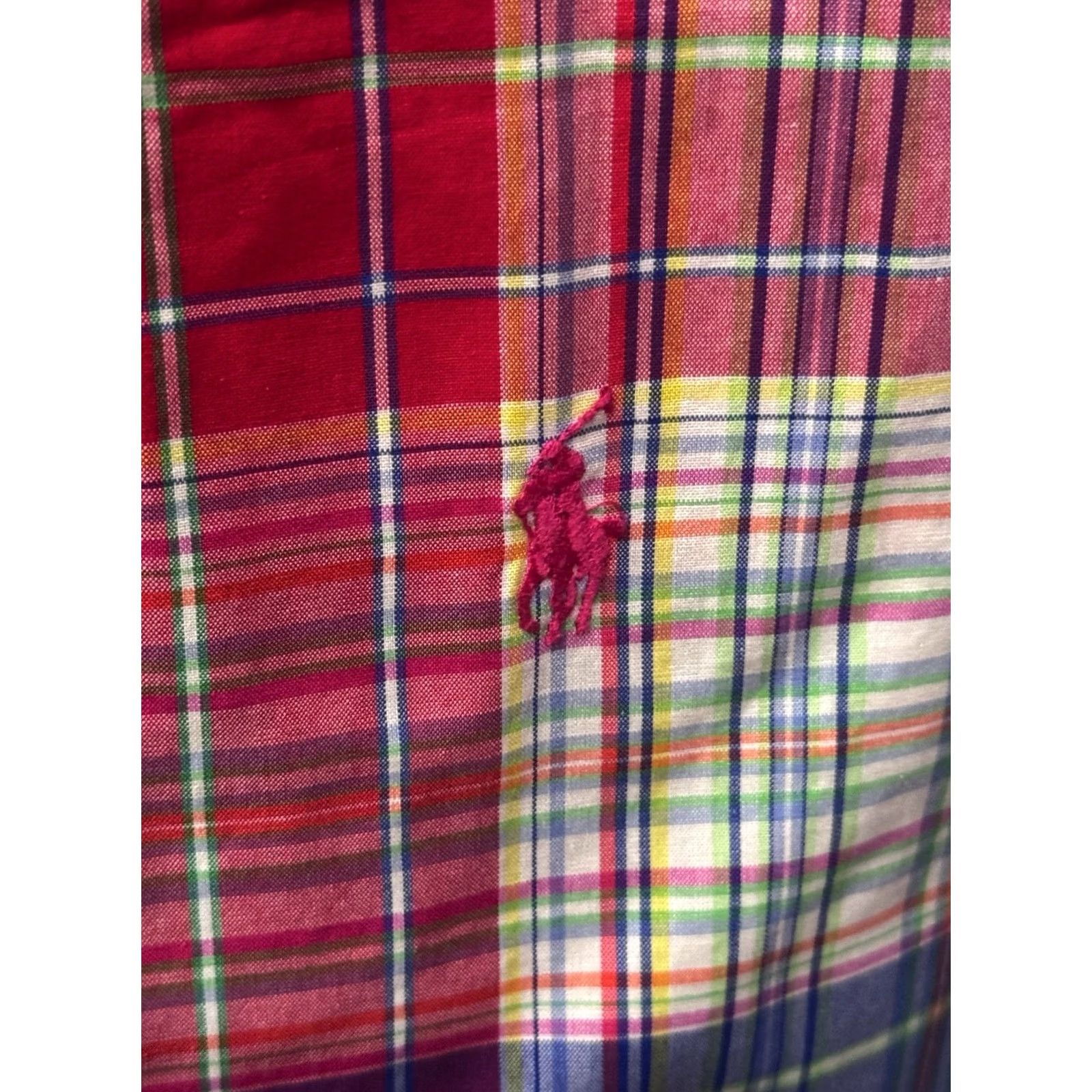 Ralph Lauren Ralph Lauren VTG Plaid SHORT SLEEVE BUTTON UP SHIRT Large L Mens Size US L / EU 52-54 / 3 - 3 Thumbnail