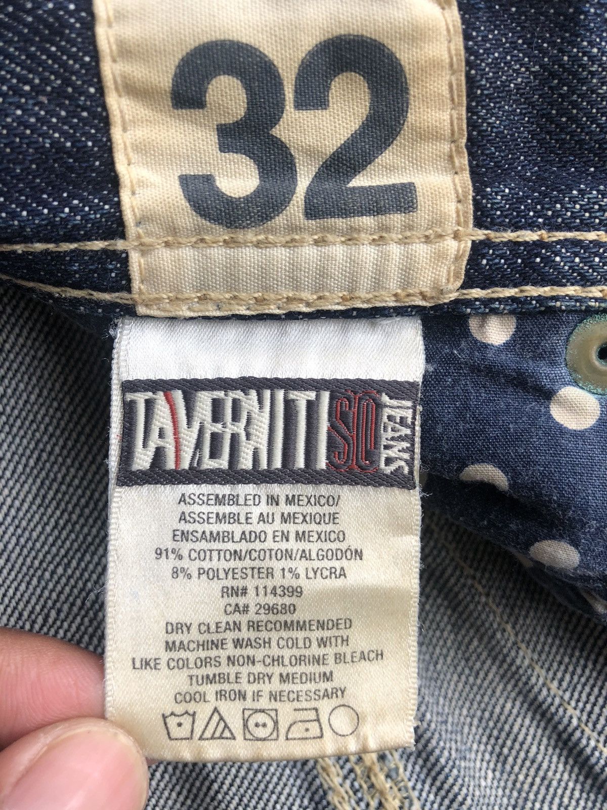 If Six Was Nine Taverniti Flared Jeans Mudwash Distressed Jeans Size US 33 - 20 Thumbnail