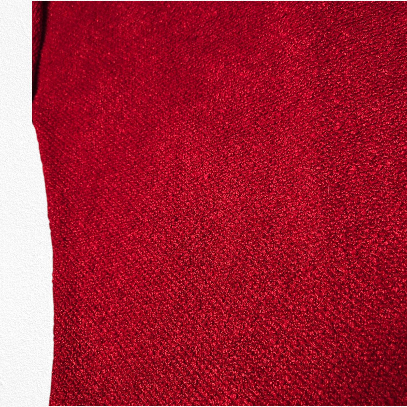 Worthington Worthington Red Textured Knit Tapered Sweater Size Medium Size M / US 6-8 / IT 42-44 - 4 Thumbnail