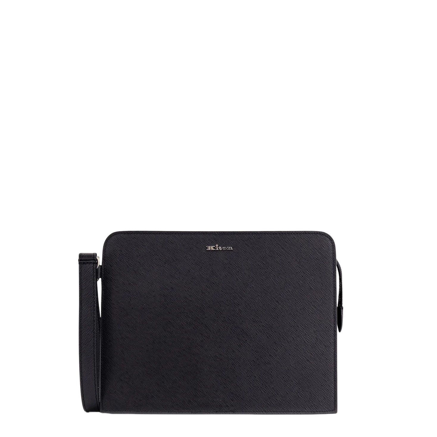 Kiton KITON Black Leather Clutch New & Authentic Size ONE SIZE - 1 Thumbnail