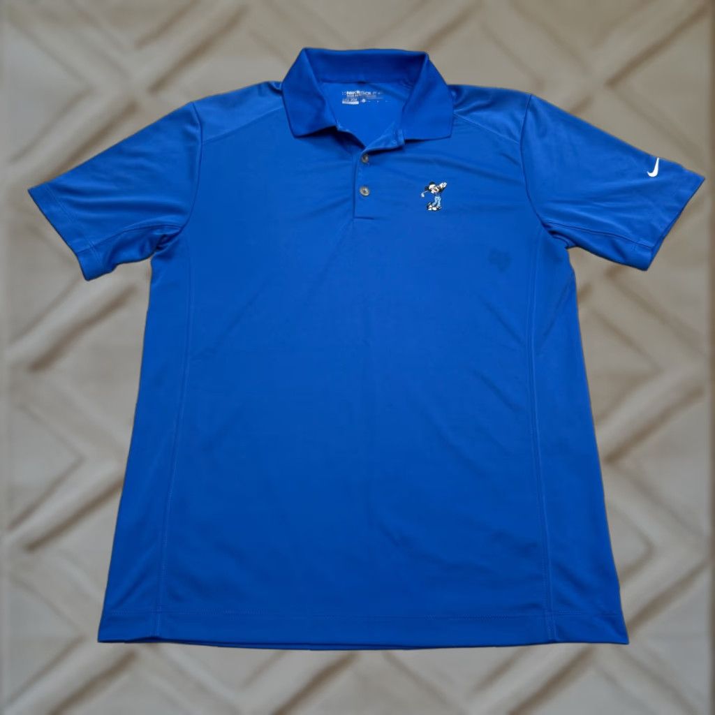 Nike Nike Golf Polo Shirt Mens XL Blue Mickey Mouse Dri-Fit Disney Parks Cartoon Logo All Seasons Breathable Size US XL / EU 56 / 4 - 1 Thumbnail