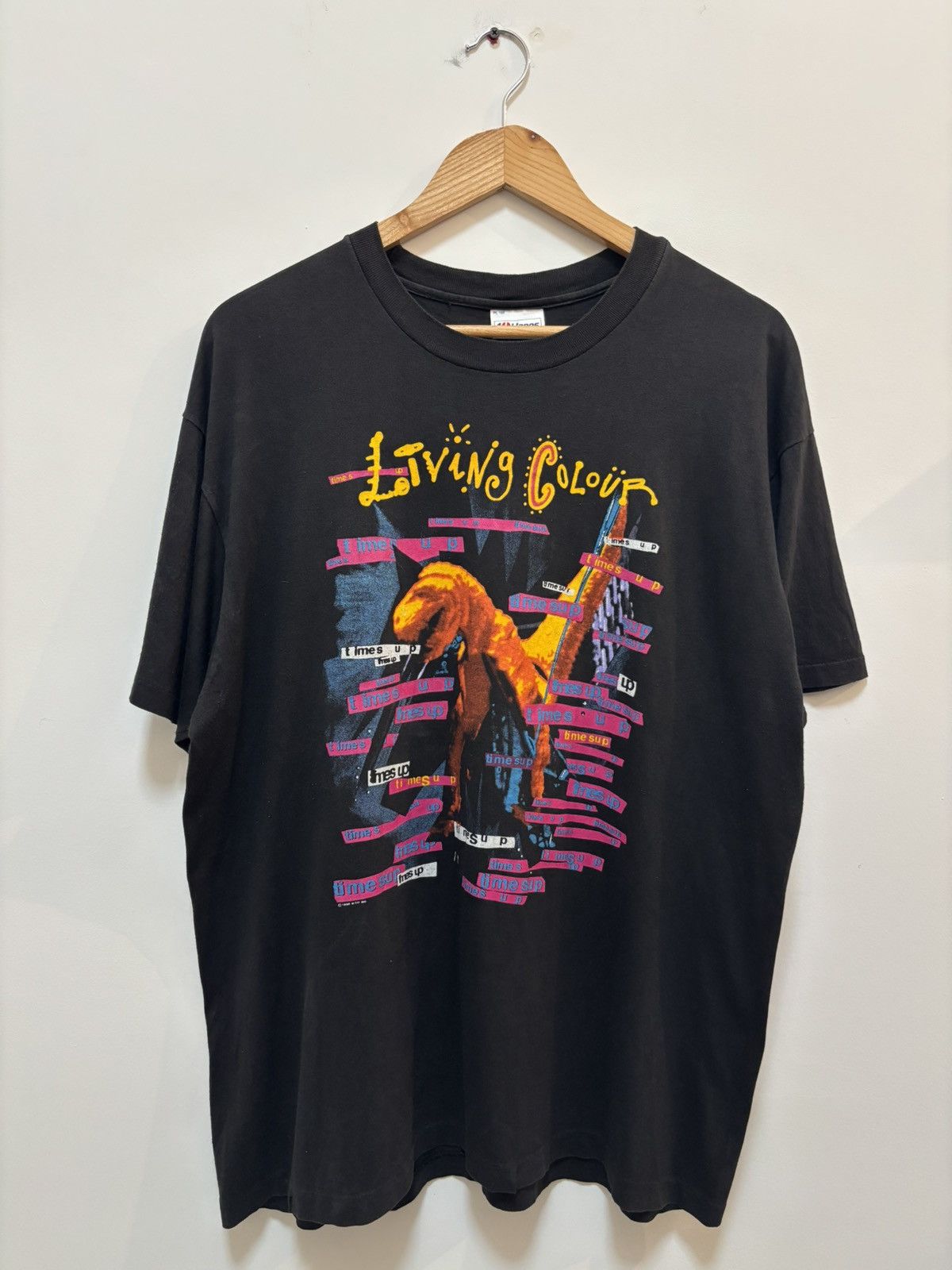 Band Tees Vintage 1990 Living Colour Times Up Tour Size US XL / EU 56 / 4 - 1 Thumbnail
