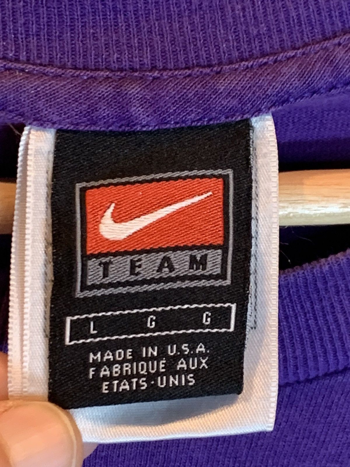 Nike *RARE* Vintage Shaq Nike Shaquille O’Neal LA Lakers T-Shirt Size US L / EU 52-54 / 3 - 10 Thumbnail