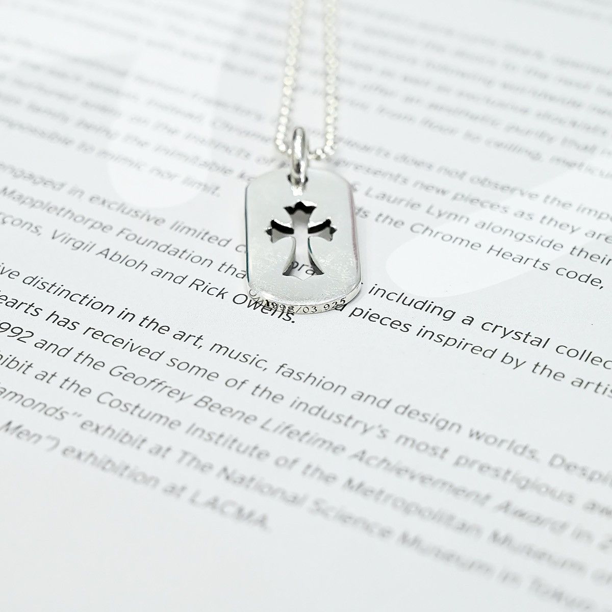 Chrome Hearts CHROME HEARTS DOG SML CROSS SILVER NECKLACE Size ONE SIZE - 3 Thumbnail