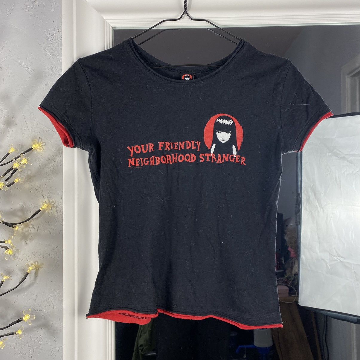 Cartoon Network EMILY THE STRANGE Y2K BACK OFF T SHIRT Size S / US 4 / IT 40 - 1 Thumbnail