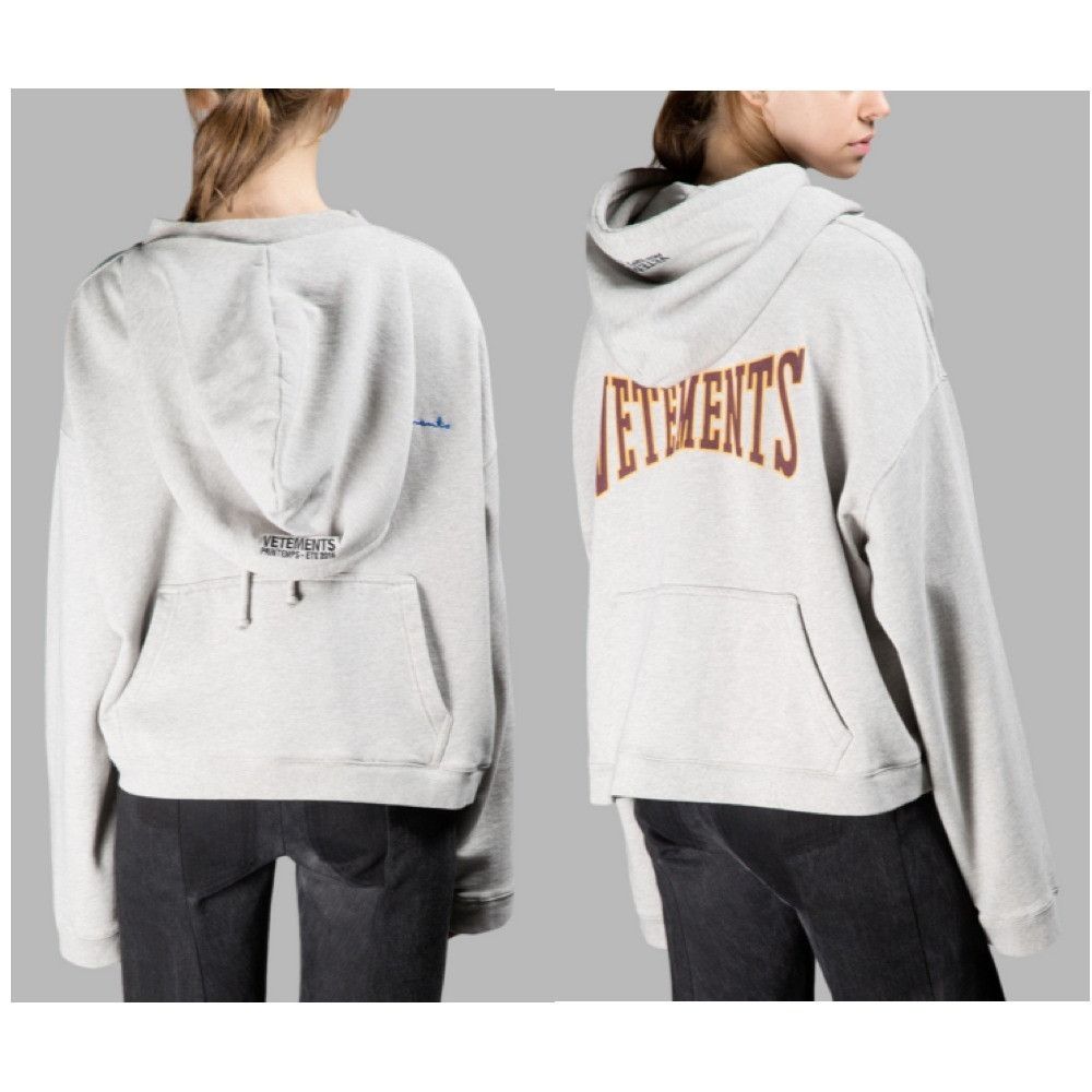 Vetements SS16 Gray Reversible Hoodie Size US M / EU 48-50 / 2 - 17 Thumbnail