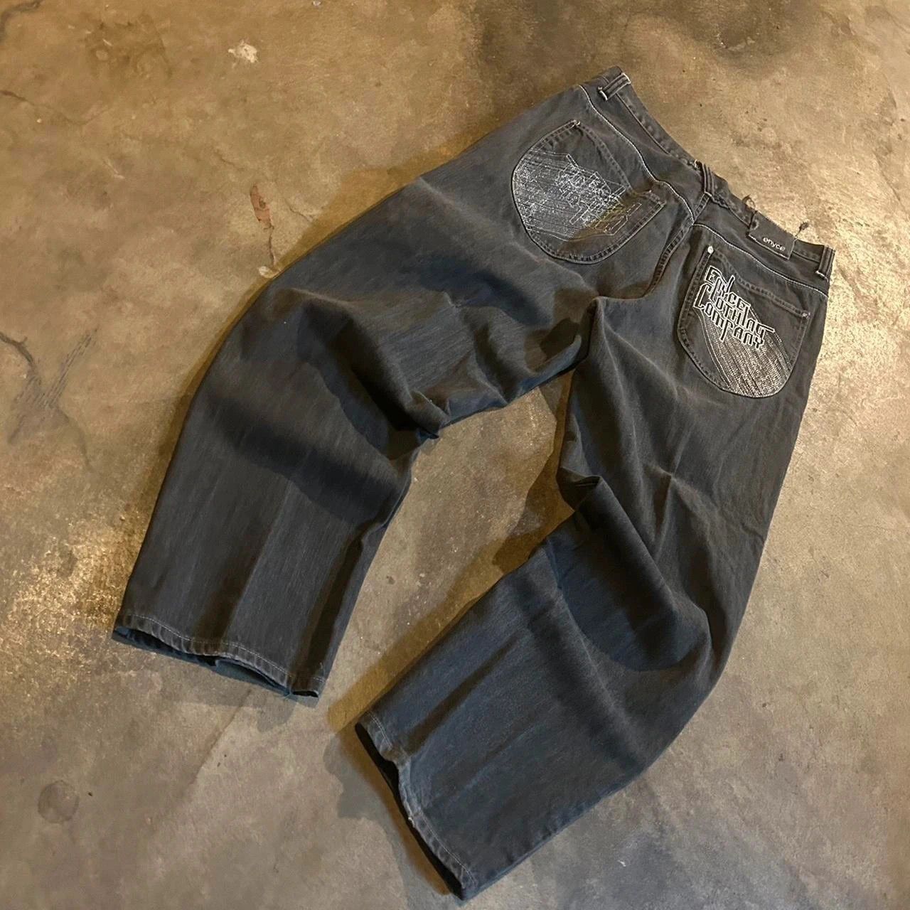 Enyce Vintage Y2K Enyce faded black jeans Size US 36 / EU 52 - 3 Thumbnail