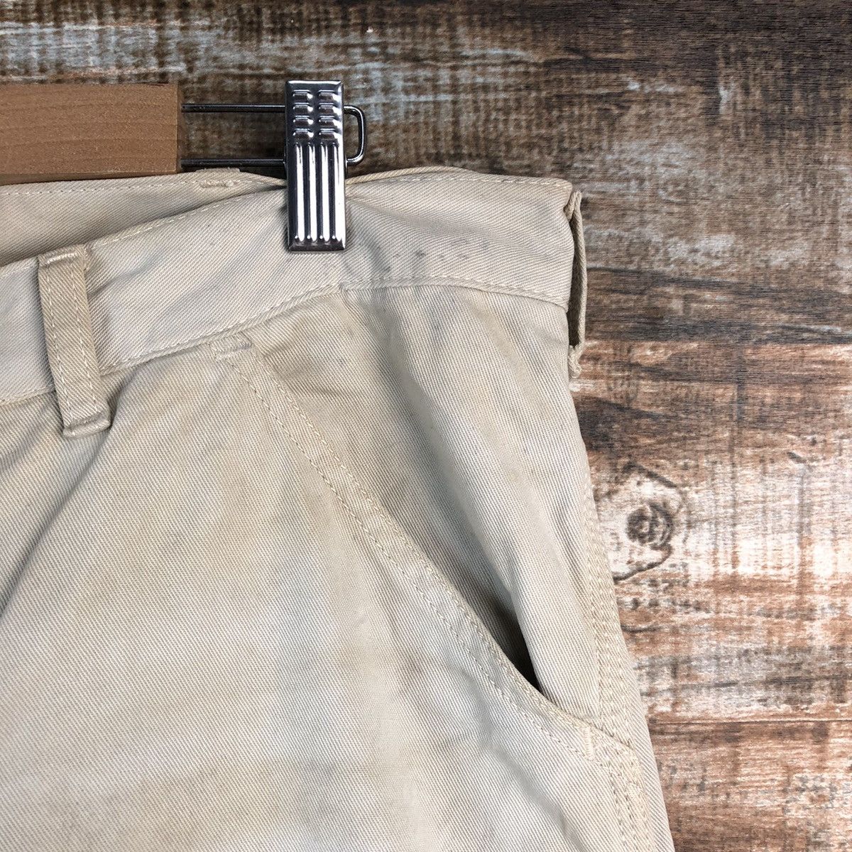 Carhartt Carhatt faded White dirty worker painter cargo Pants #A2588 Size US 33 - 17 Thumbnail