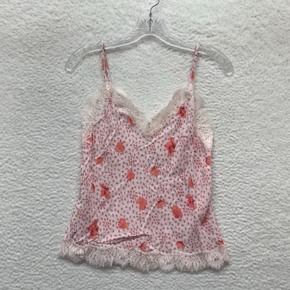 Victoria's Secret Victoria's Secret Camisole Tank Top XS Pink Floral Cherry Blossom Lace Lingerie Women Cami ফুল? Size XS / US 0-2 / IT 36-38 - 2 Thumbnail