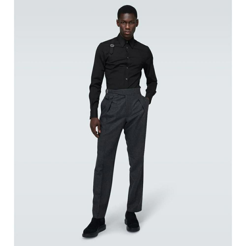 Alexander McQueen Black | Alexander McQueen | Harness Sport Shirt w/Strap Size 42R - 6 Thumbnail