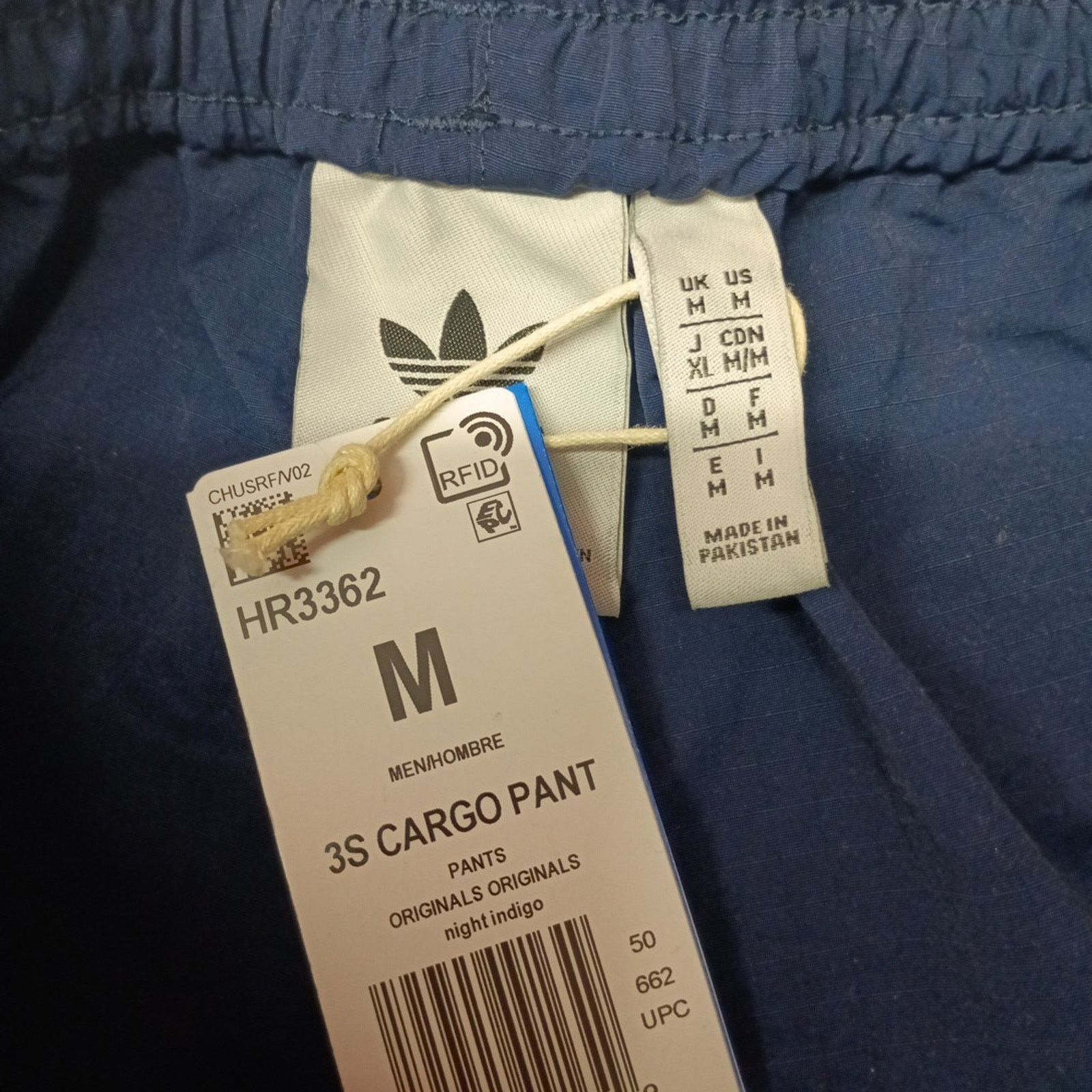 Adidas Adidas Originals HR3362 Cargo Pants Men's Size M Navy Blue Size US 29 - 6 Thumbnail