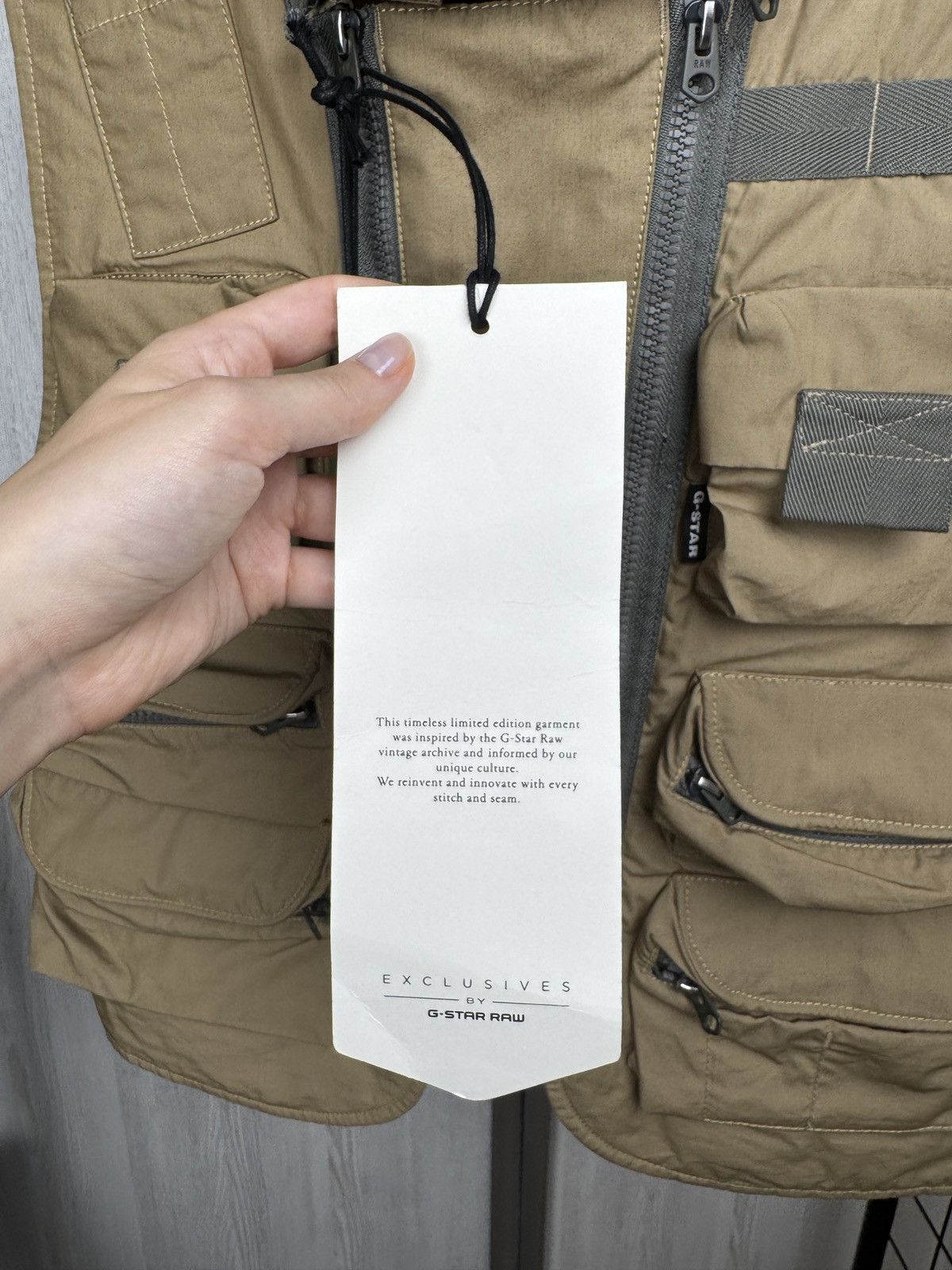 G-Star G-Star Raw E 3D Multi Pockets Poplin Vest Sand Beige Size US S / EU 44-46 / 1 - 16 Thumbnail