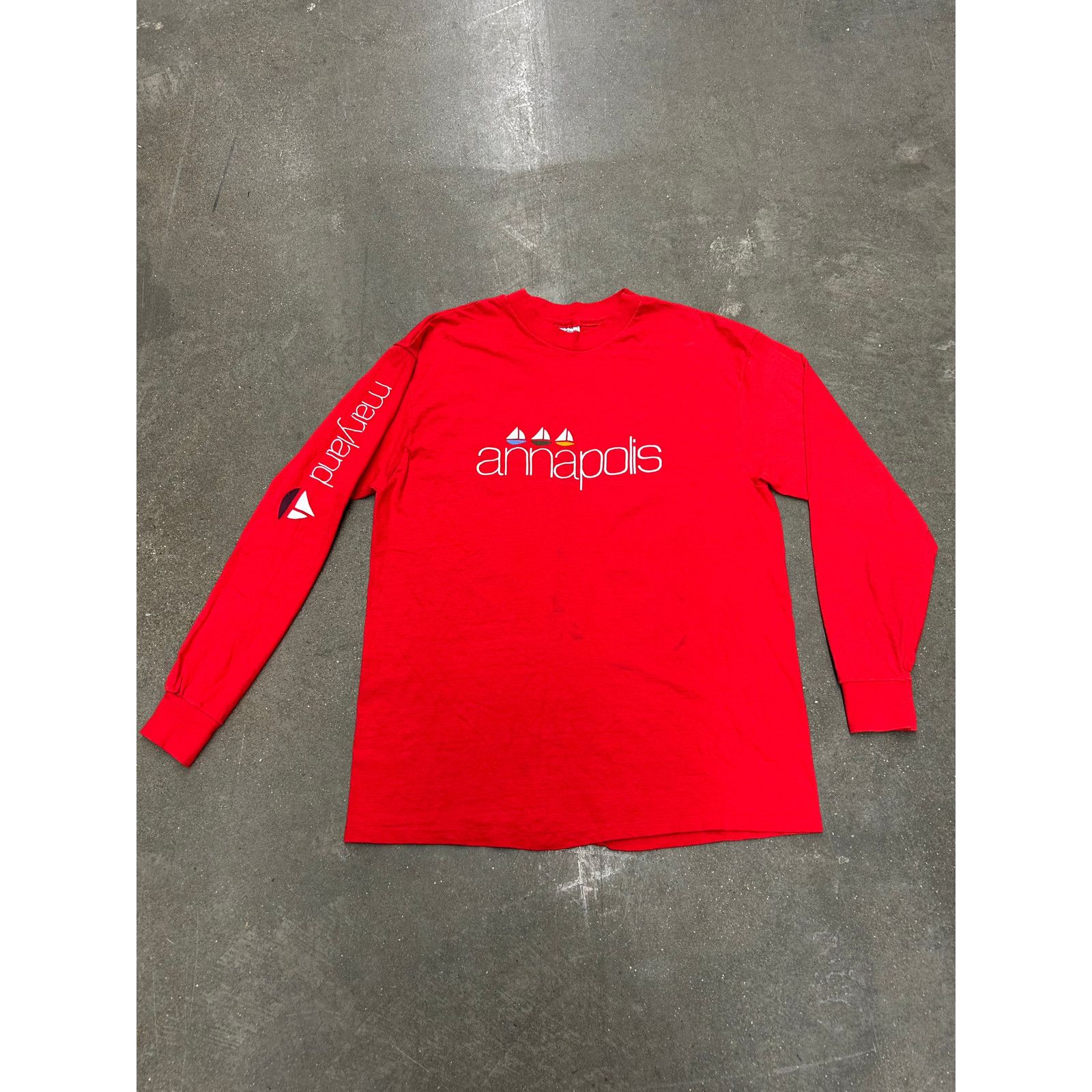 Vintage Vintage 1990's Annapolis Maryland Longsleeve T-Shirt size XL Size US XL / EU 56 / 4 - 1 Thumbnail