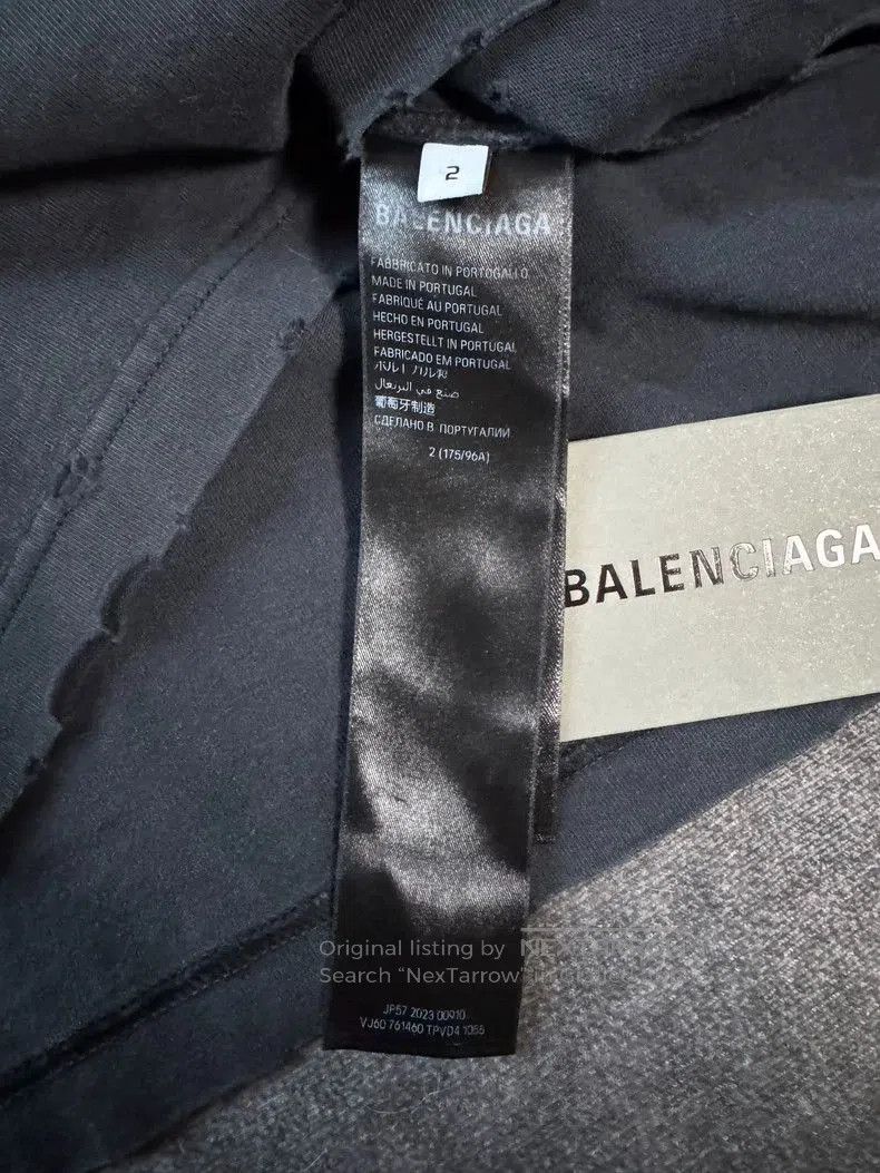Balenciaga Balenciaga Perforated Lighter Iron Sheet Collar Pierced Sho Size US M / EU 48-50 / 2 - 4 Thumbnail