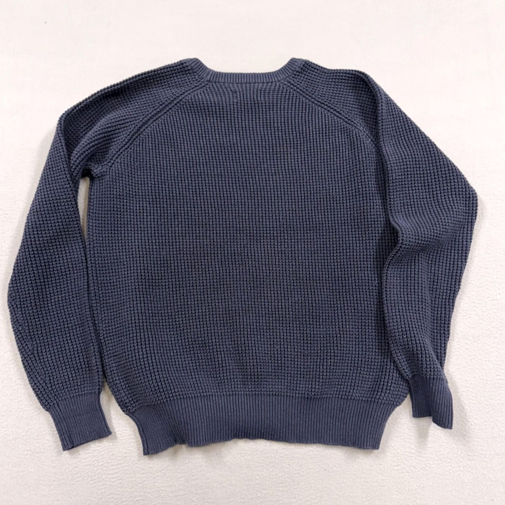 Vintage Onward Reserve Sweater Mens M Blue Crewneck Knit Waffle-Knit Casual Winter Long Sleeve Solid Regular Fit Size US M / EU 48-50 / 2 - 3 Thumbnail