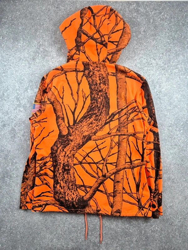 Supreme Supreme Men's Orange Camo Hoodie Windbreakers Jacket Size M Size US M / EU 48-50 / 2 - 2 Thumbnail