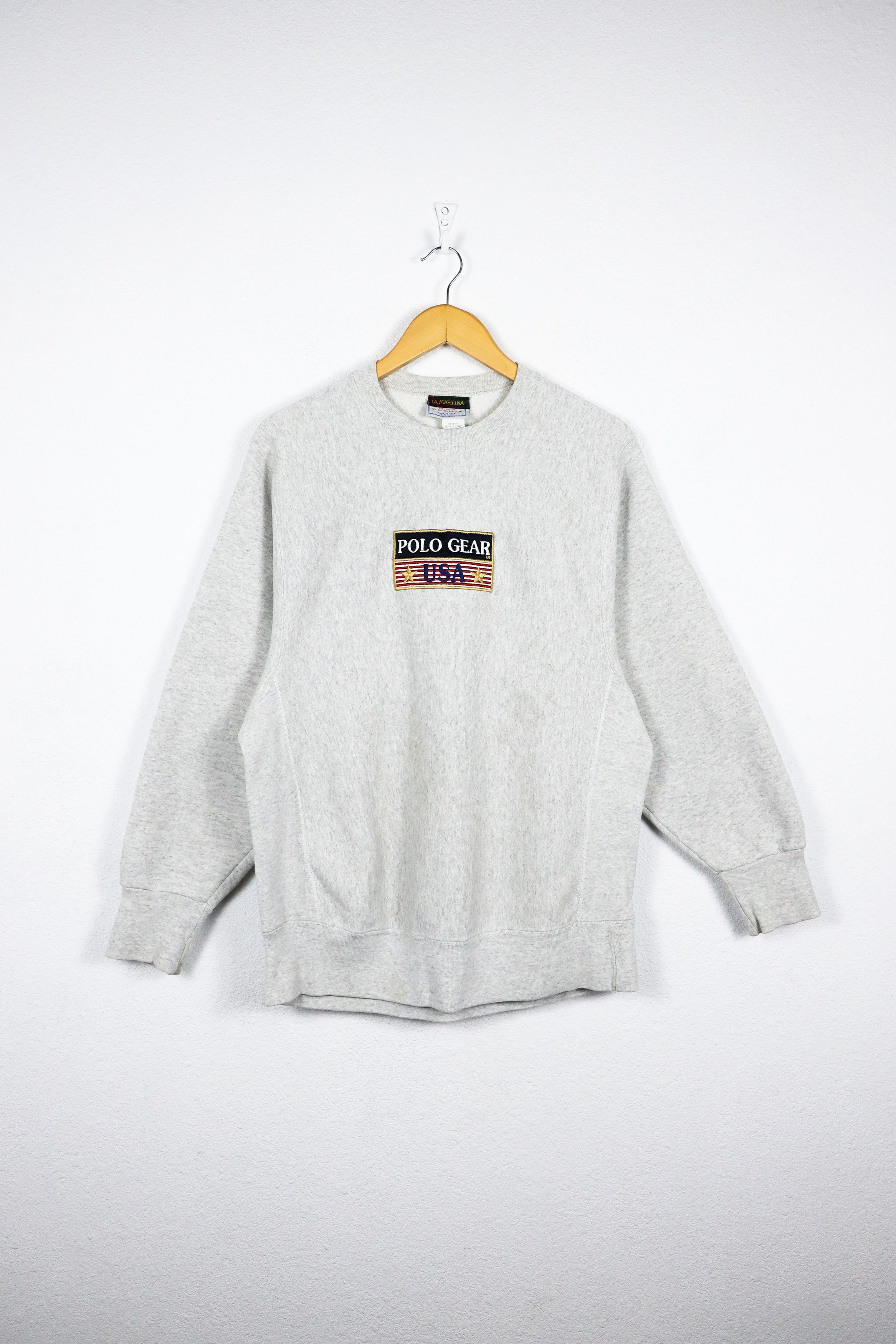La Martina × Vintage Vintage La Martina Polo Gear USA Made Heavyweight Sweatshirt Size US M / EU 48-50 / 2 - 1 Thumbnail