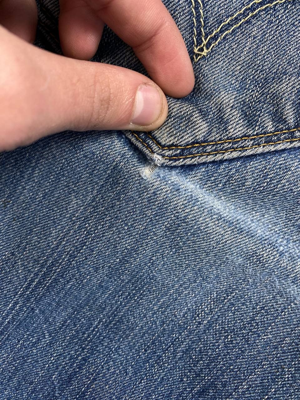 Levi's Vintage Levis 503 Denim Jeans Loose Cinch Men Size 32х34 Size US 32 / EU 48 - 9 Thumbnail