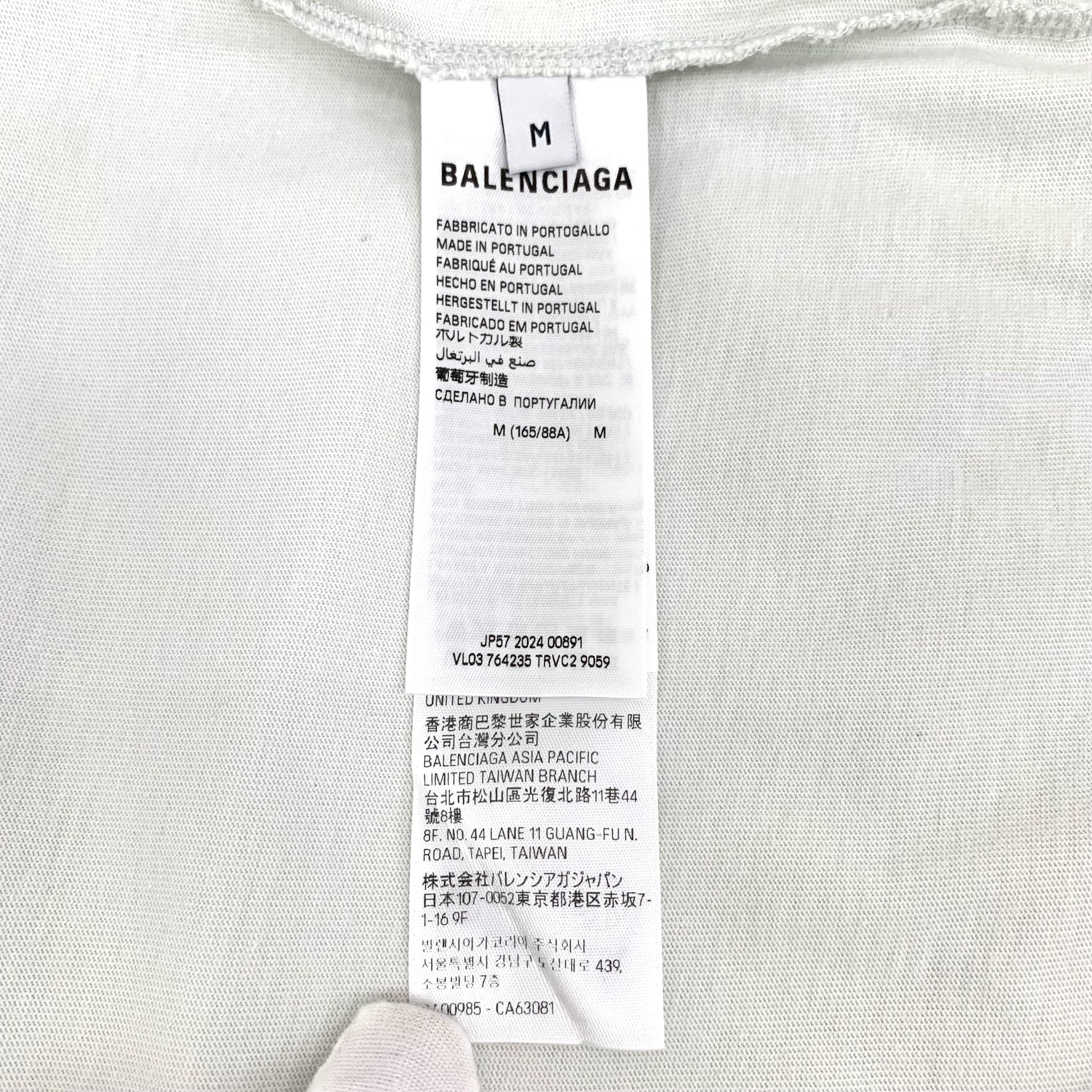 Balenciaga Balenciaga Logo T-Shirt White (M) Size US M / EU 48-50 / 2 - 6 Thumbnail