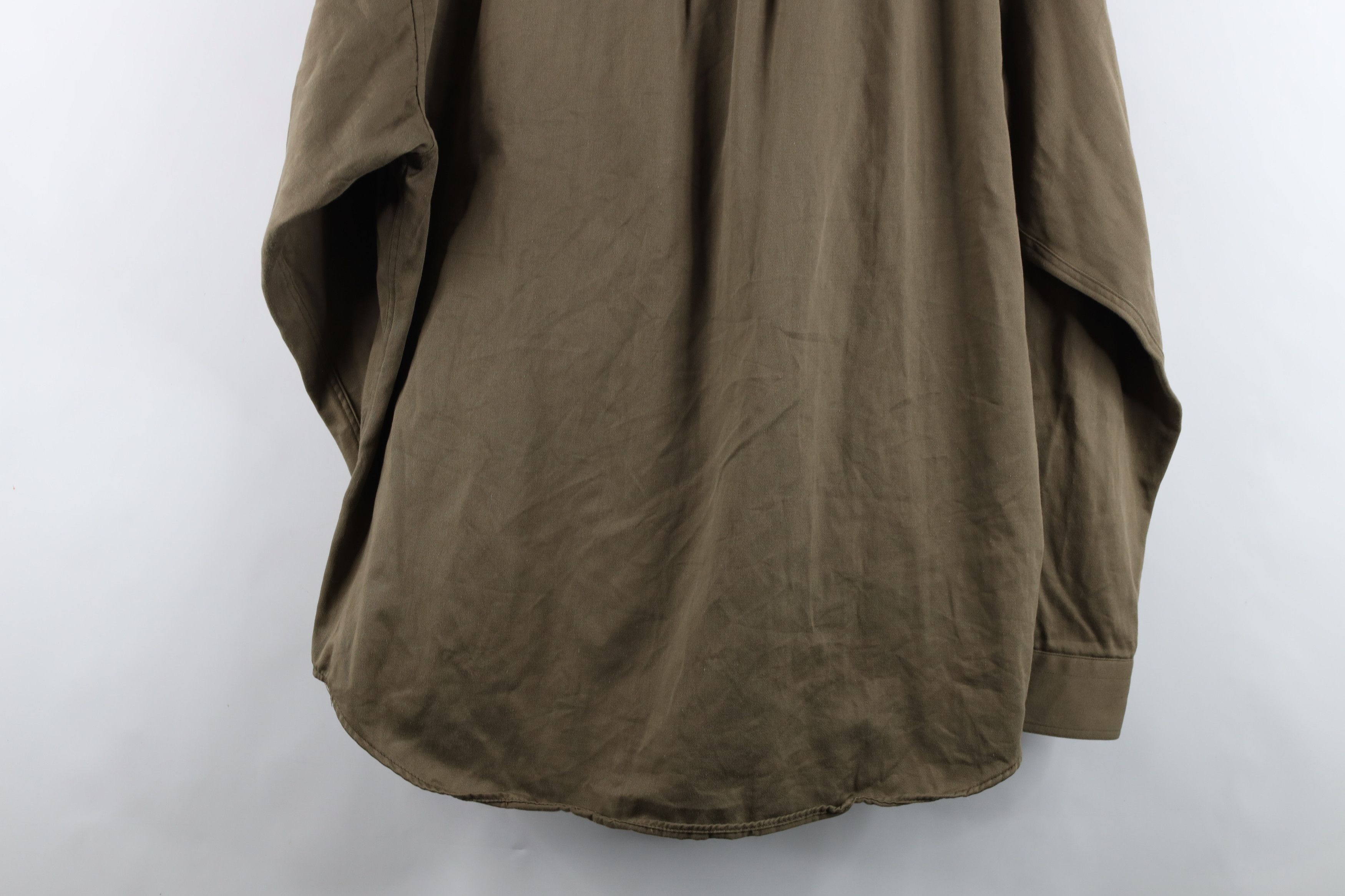 Vintage Vintage 90s Streetwear Heavyweight Twill Button Down Shirt Size US XL / EU 56 / 4 - 13 Thumbnail