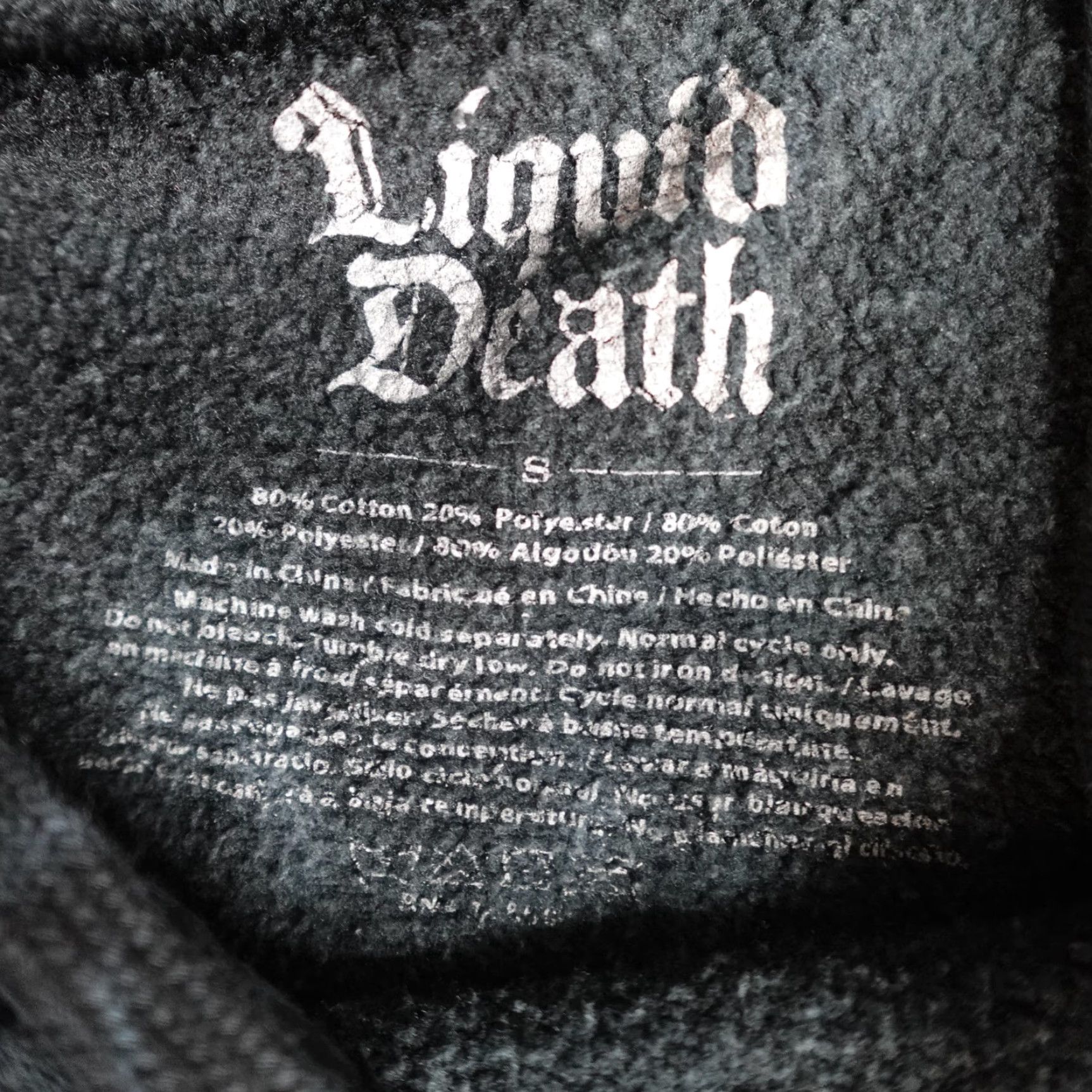 Doublet Liquid Death Sweatshirt Small Blu Gray Tie Dye Double Sided Official Pullover Unisex Adults Mens Womens Size US S / EU 44-46 / 1 - 4 Thumbnail