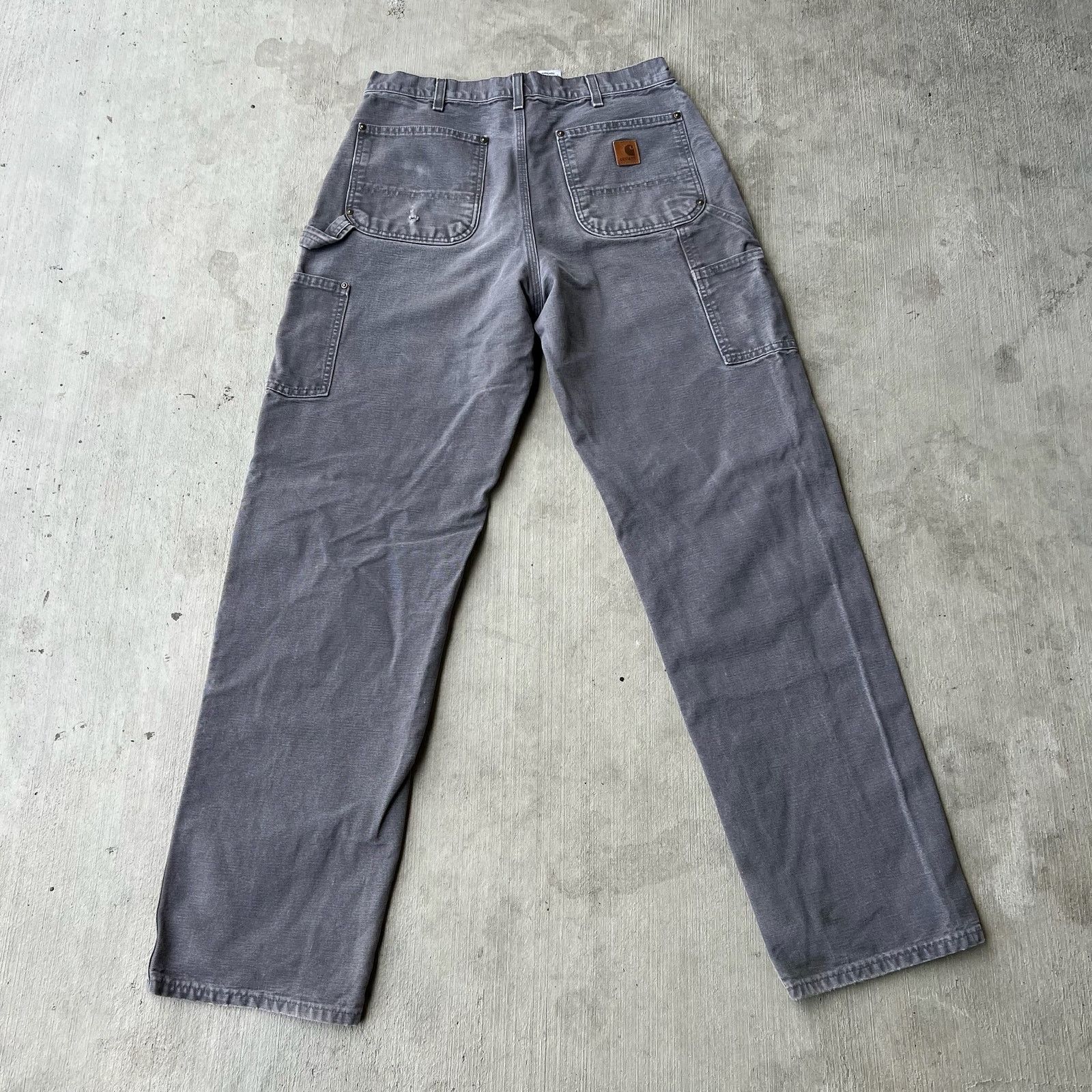 Carhartt × Vintage Carhartt gray double knee work wear carpenter pants Size US 31 - 4 Thumbnail
