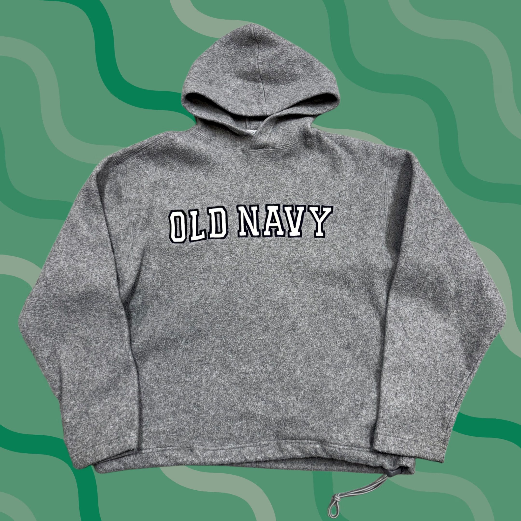 Old Navy Old Navy Hoodie Mens M Gray Fleece Pullover Drawstring Hem Sweatshirt Size US M / EU 48-50 / 2 - 1 Thumbnail