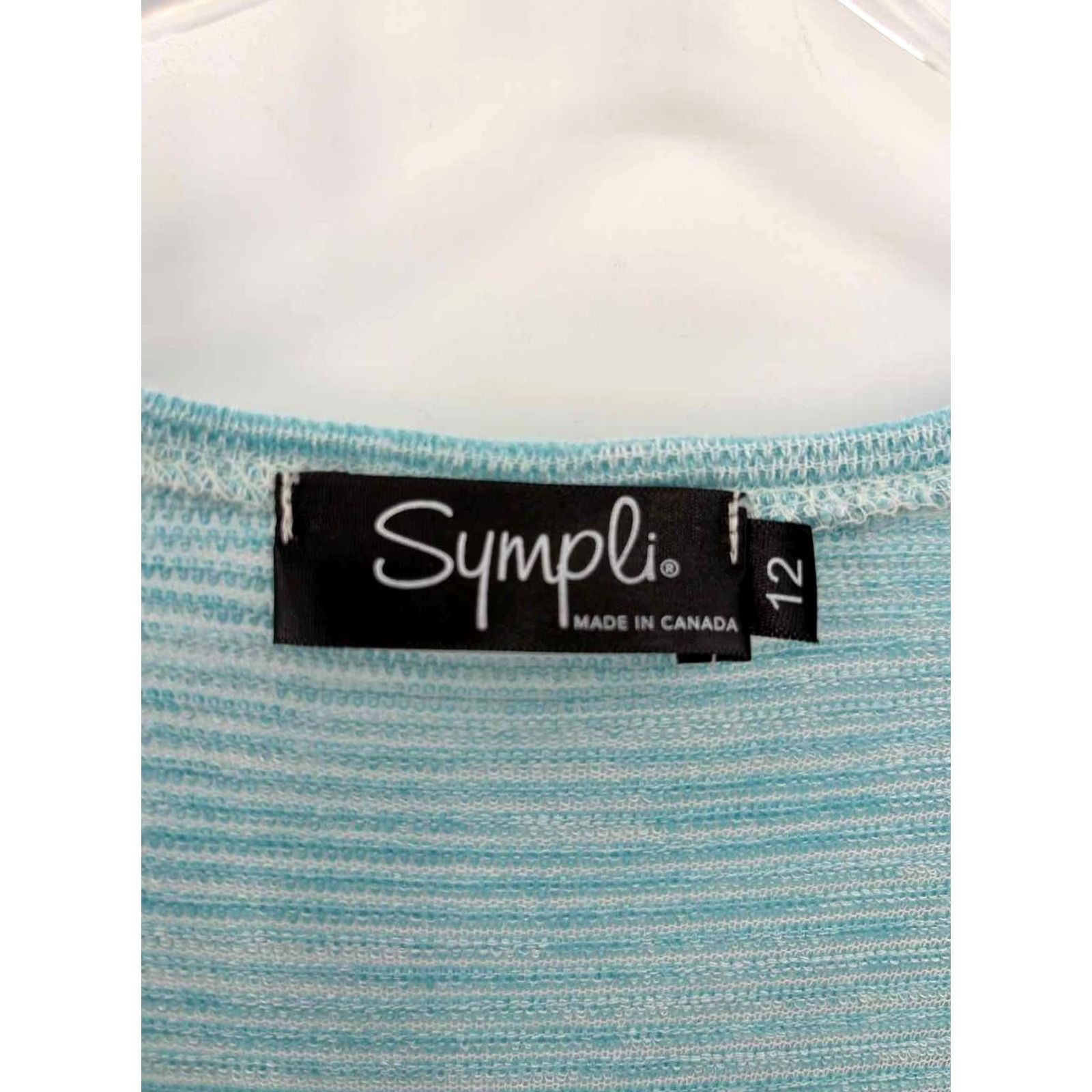 Vintage Pre-Owned Sympli Blue Tunic Blouse Size 12 Regular XS? Size XL / US 12-14 / IT 48-50 - 3 Thumbnail
