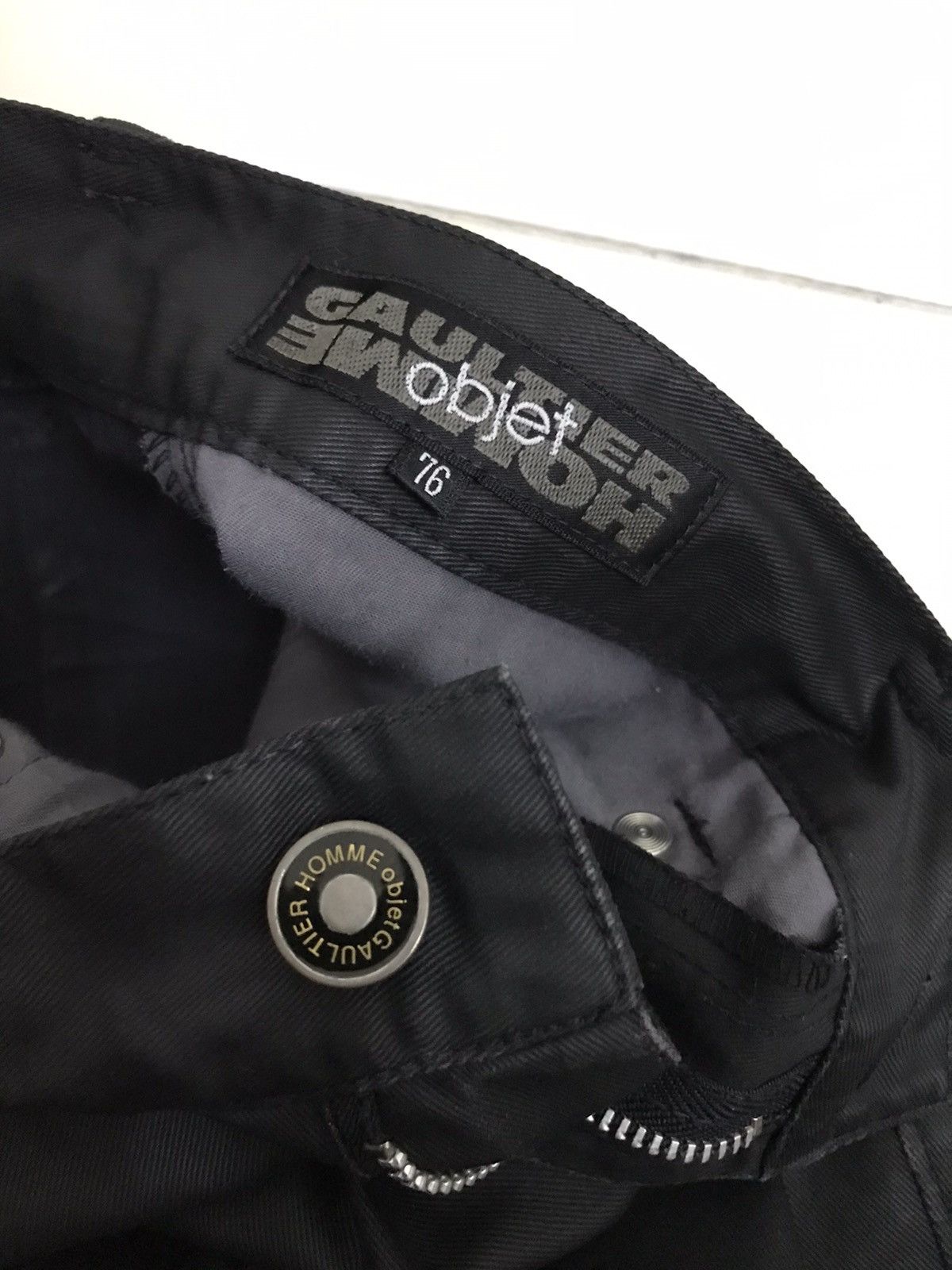 Gaultier Homme Objet × Jean Paul Gaultier × Vintage Gaultier Objet Homme Black Pants Size US 29 - 8 Thumbnail