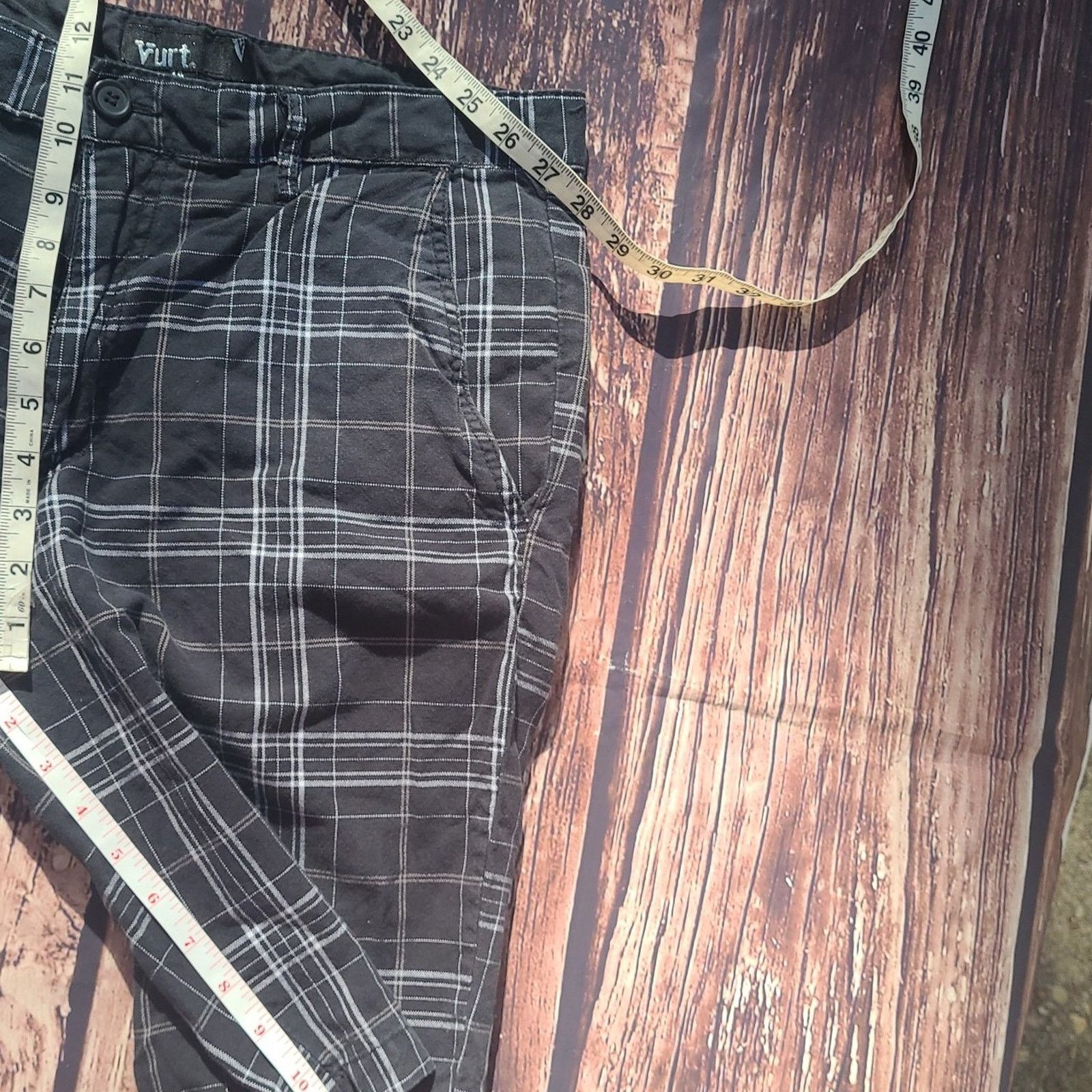 Burton × Tony Hawk Vtg Vurt Shorts Board shorts Plaid Grunge Size US 34 / EU 50 - 5 Thumbnail