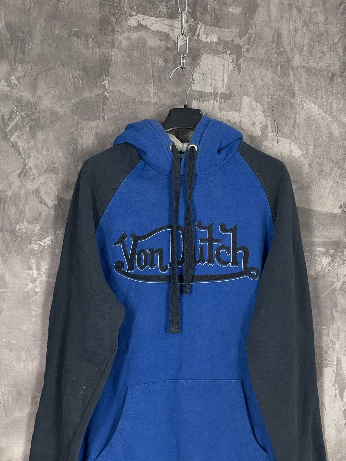 Vintage × Von Dutch Vintage Von Dutch Spellout Fur Hoodie USA Y2K Size US M / EU 48-50 / 2 - 2 Thumbnail