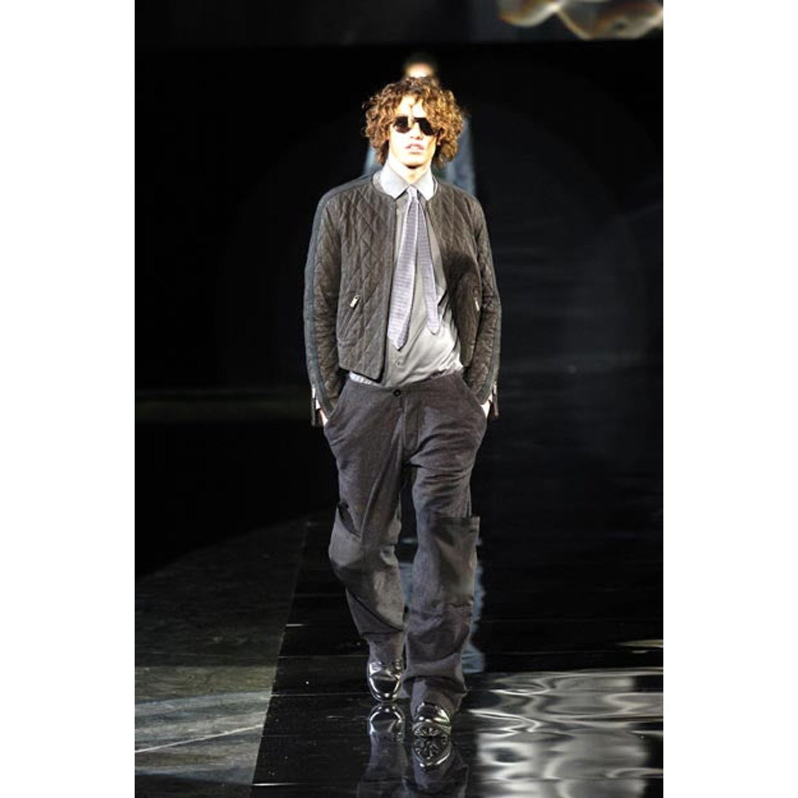 Giorgio Armani 2004 Emporio Armani biker leather jacket Size US S / EU 44-46 / 1 - 2 Thumbnail
