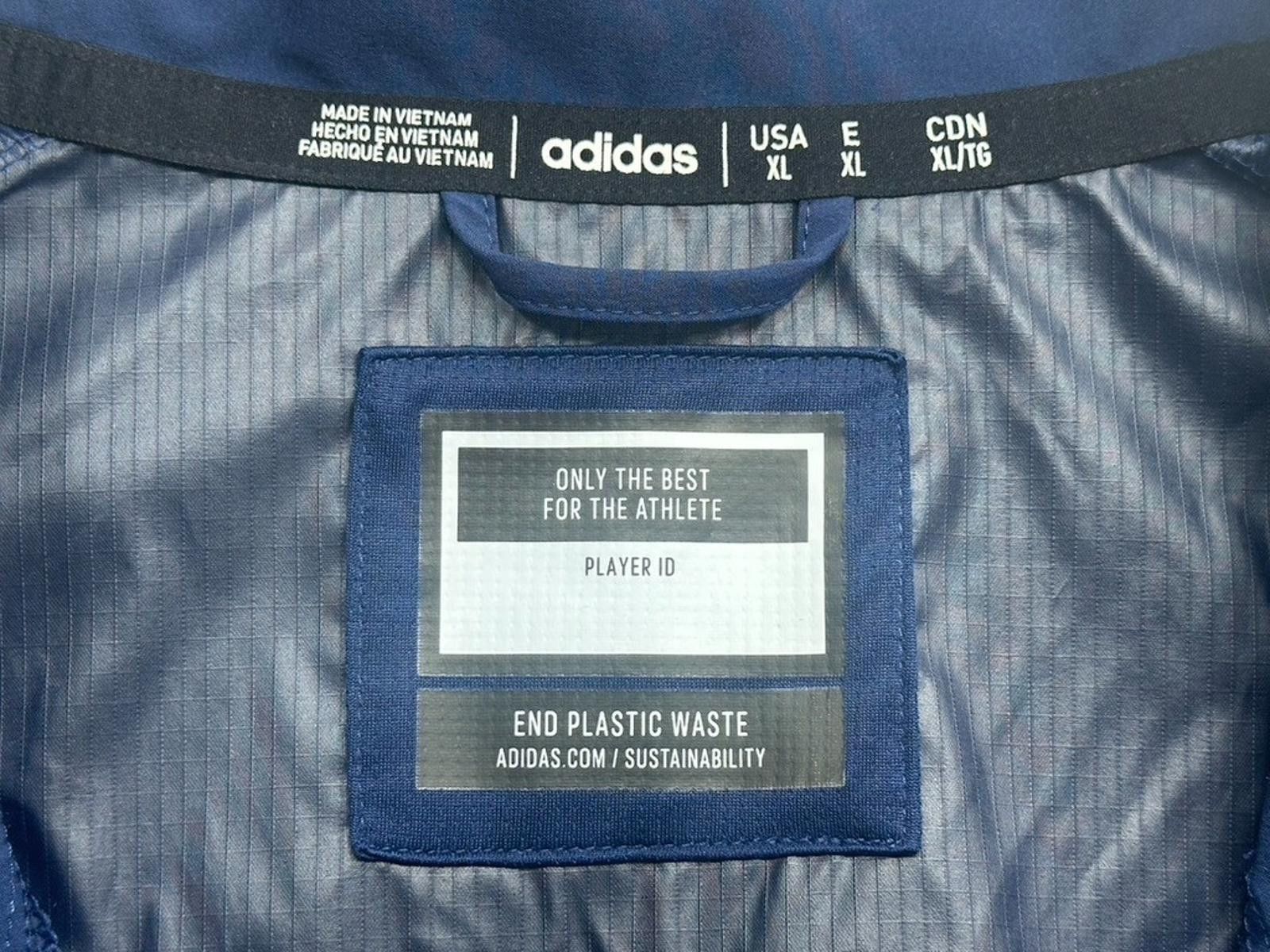 Adidas Adidas Sideline Woven 1/4 Zip FLA Atlantic Blue Owls Mens XL Size ONE SIZE - 6 Thumbnail