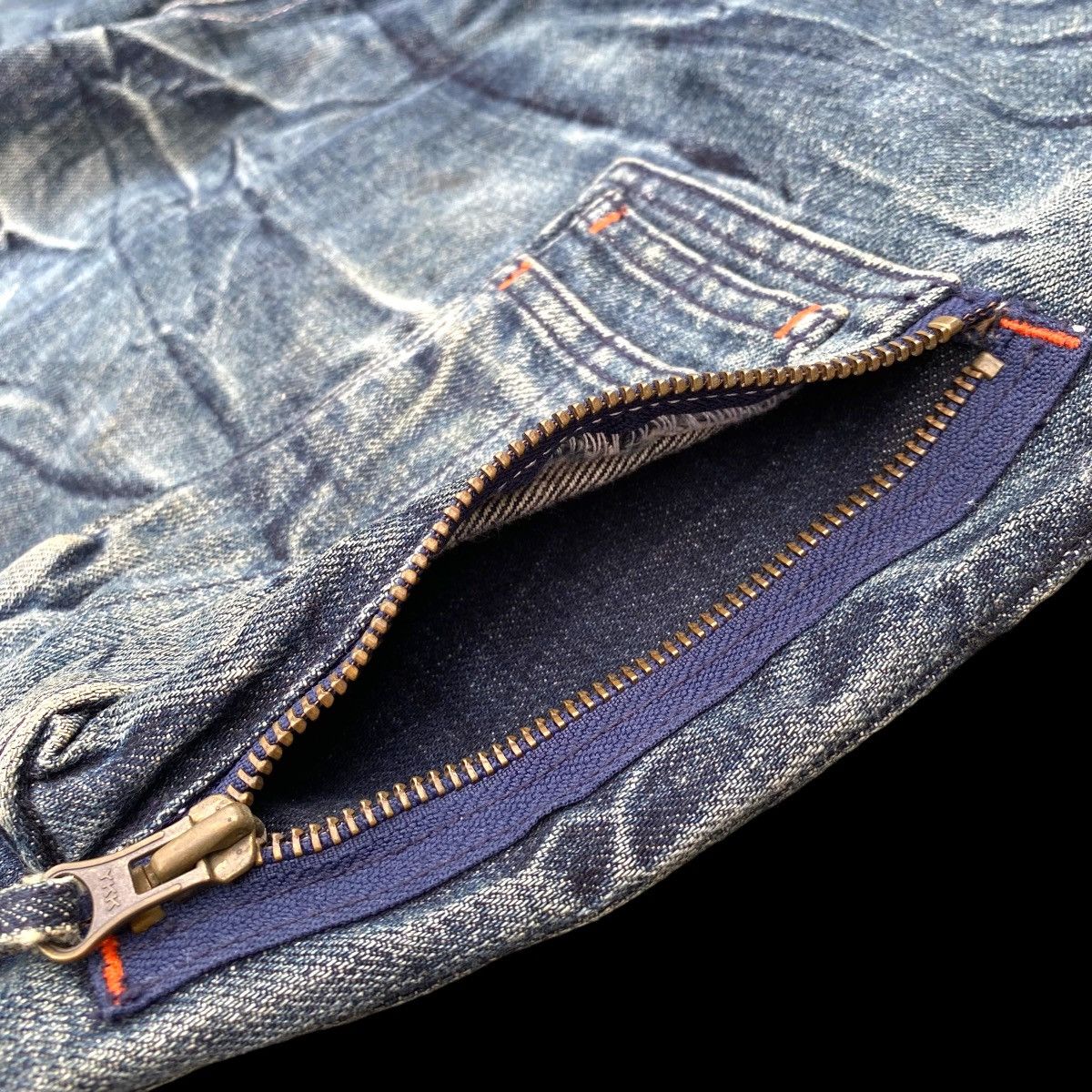 JNCO × Vintage Super Baggy Akademiks Long Denim Acid Wash Carpenter Jeans Size US 36 / EU 52 - 9 Thumbnail