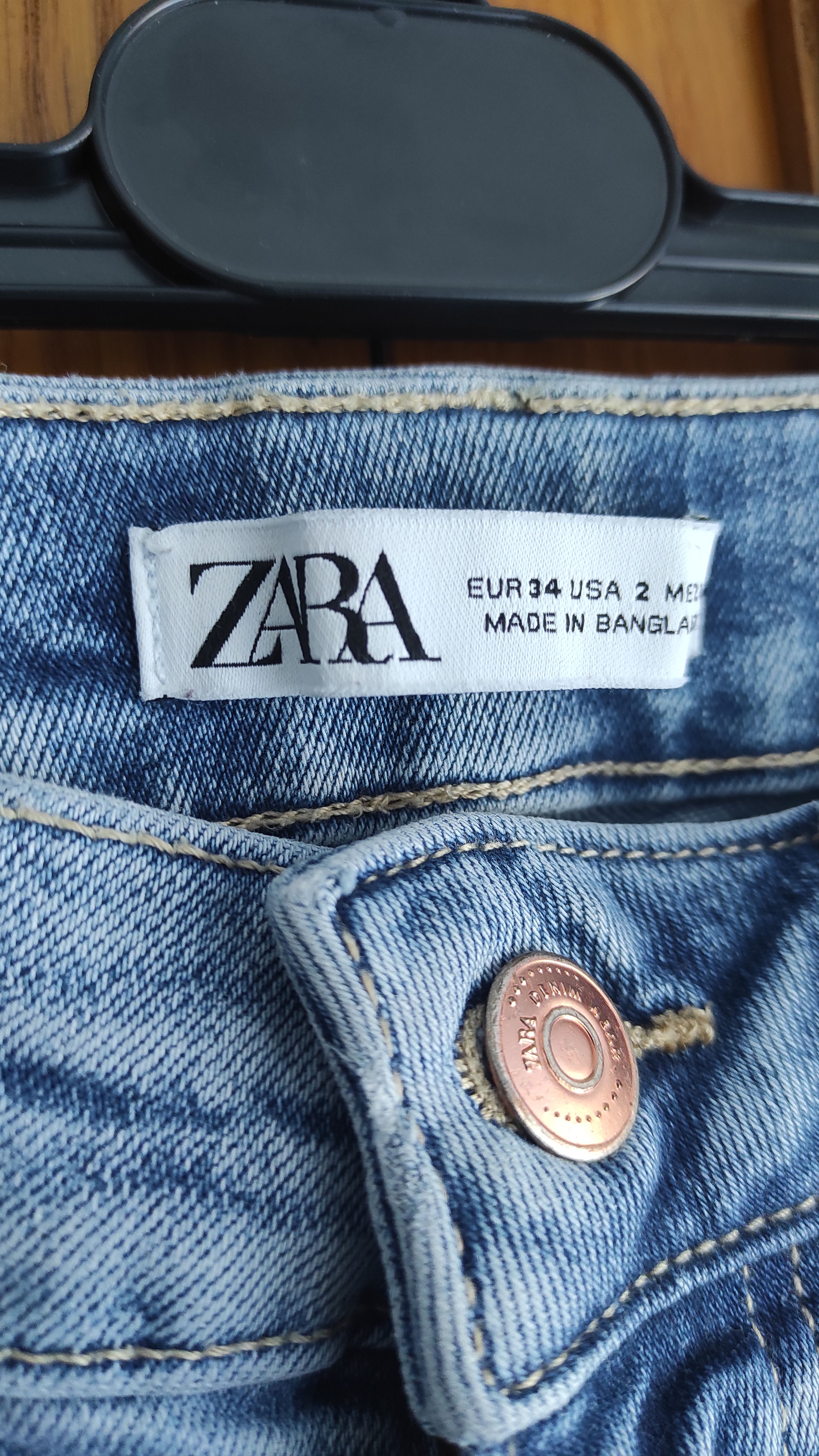 Zara Zara jeans size 2 blue jeans very good condition Size 26" / US 2 / IT 38 - 2 Thumbnail