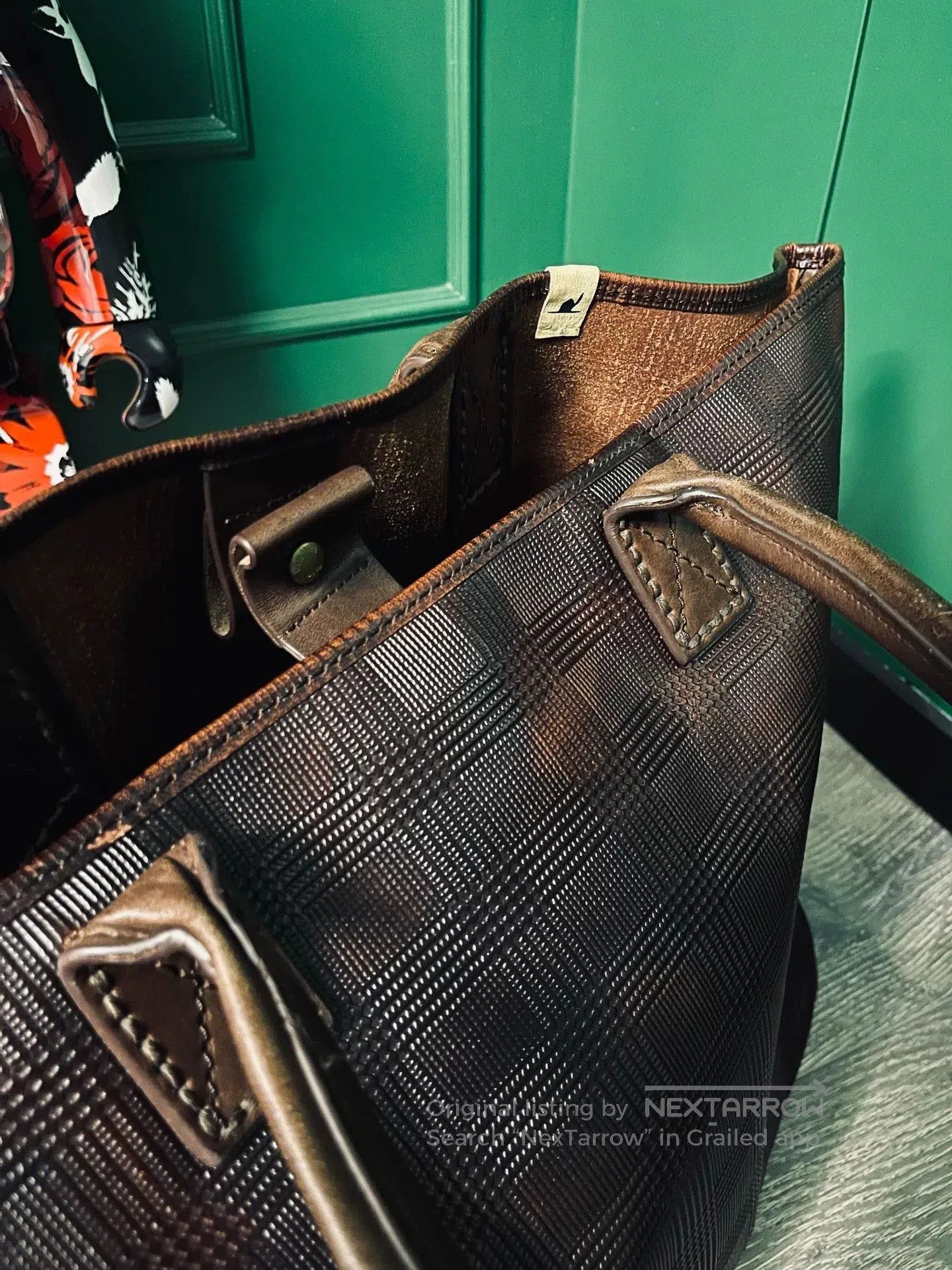 Visvim visvim chocolate leather homer tote bag. Size ONE SIZE - 3 Thumbnail