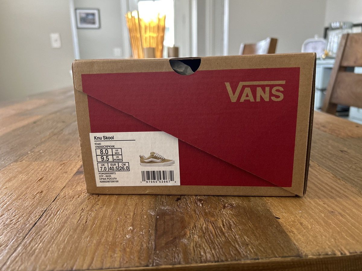 Vans Vans Knu Skool Skate Shoes VN000CRPKHK Khaki Size US 8 / EU 41 - 7 Thumbnail
