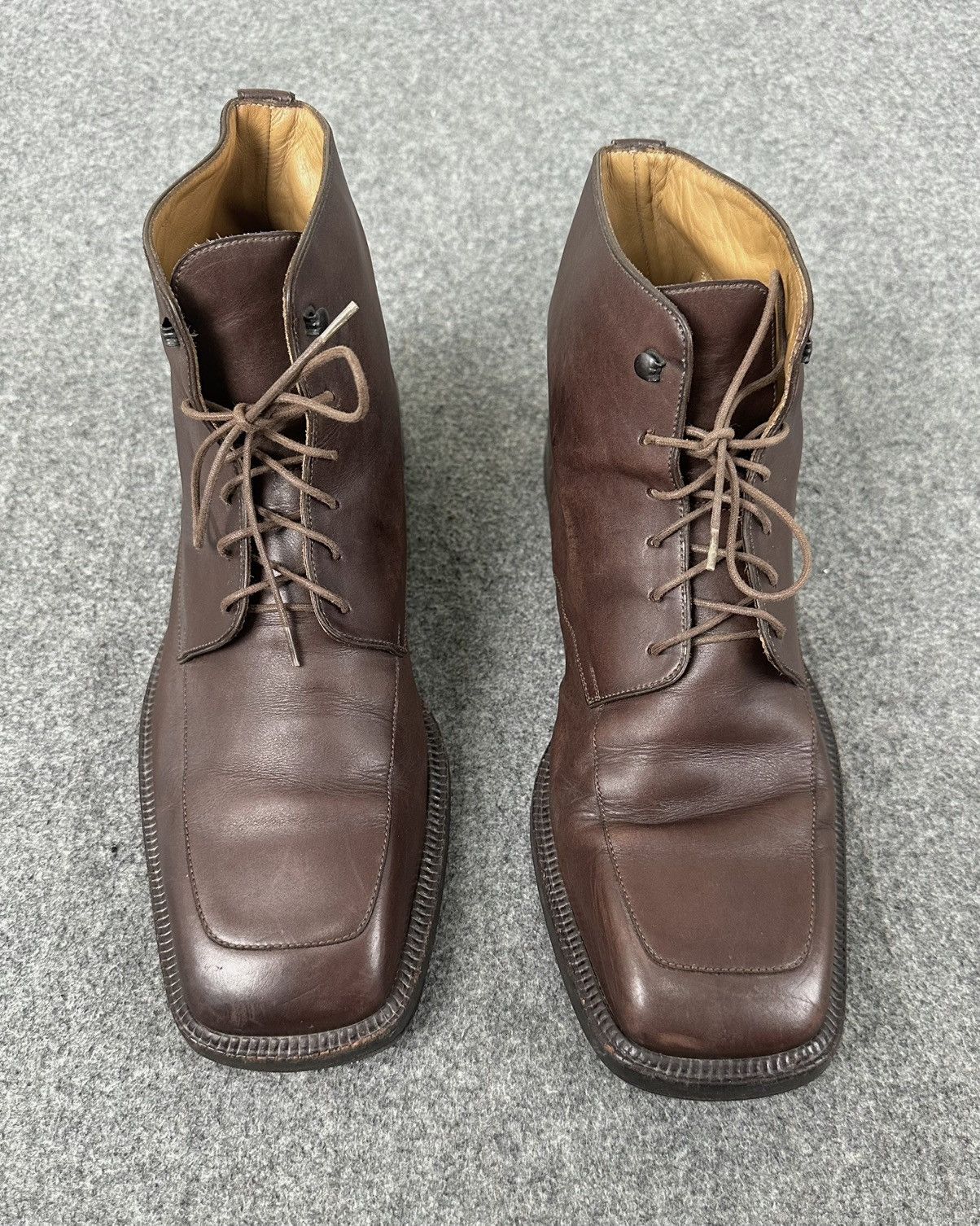 Louis Vuitton Louis Vuitton - Voltaire Ankle Leather Laced-Up Boots Brown Size US 7.5 / EU 40-41 - 4 Thumbnail