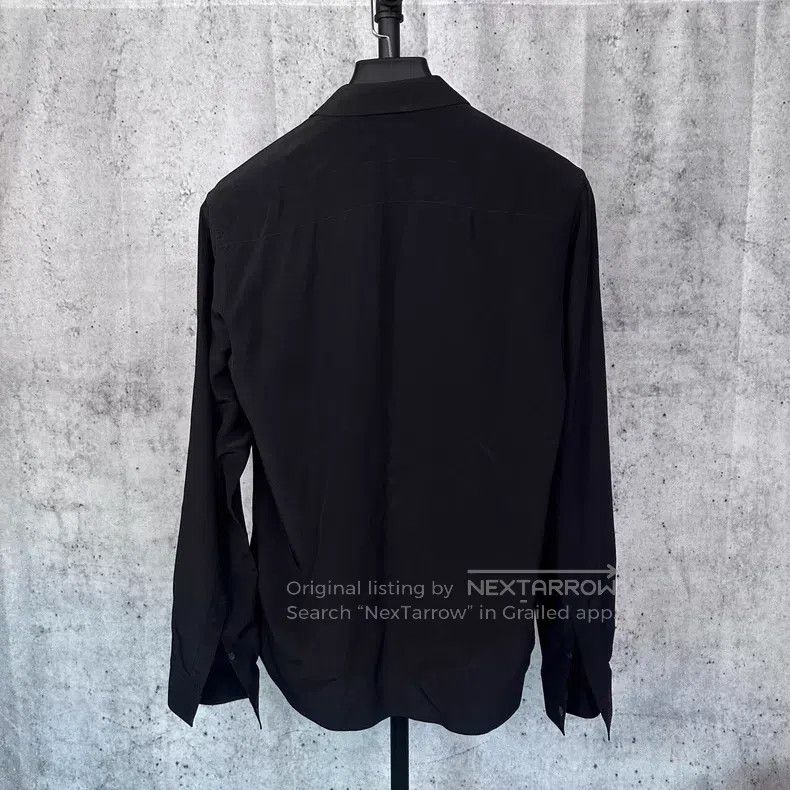 Givenchy Givenchy Black Silk Long-Sleeve Shirt with 'Love' Embroide Size XS / US 0-2 / IT 36-38 - 2 Thumbnail